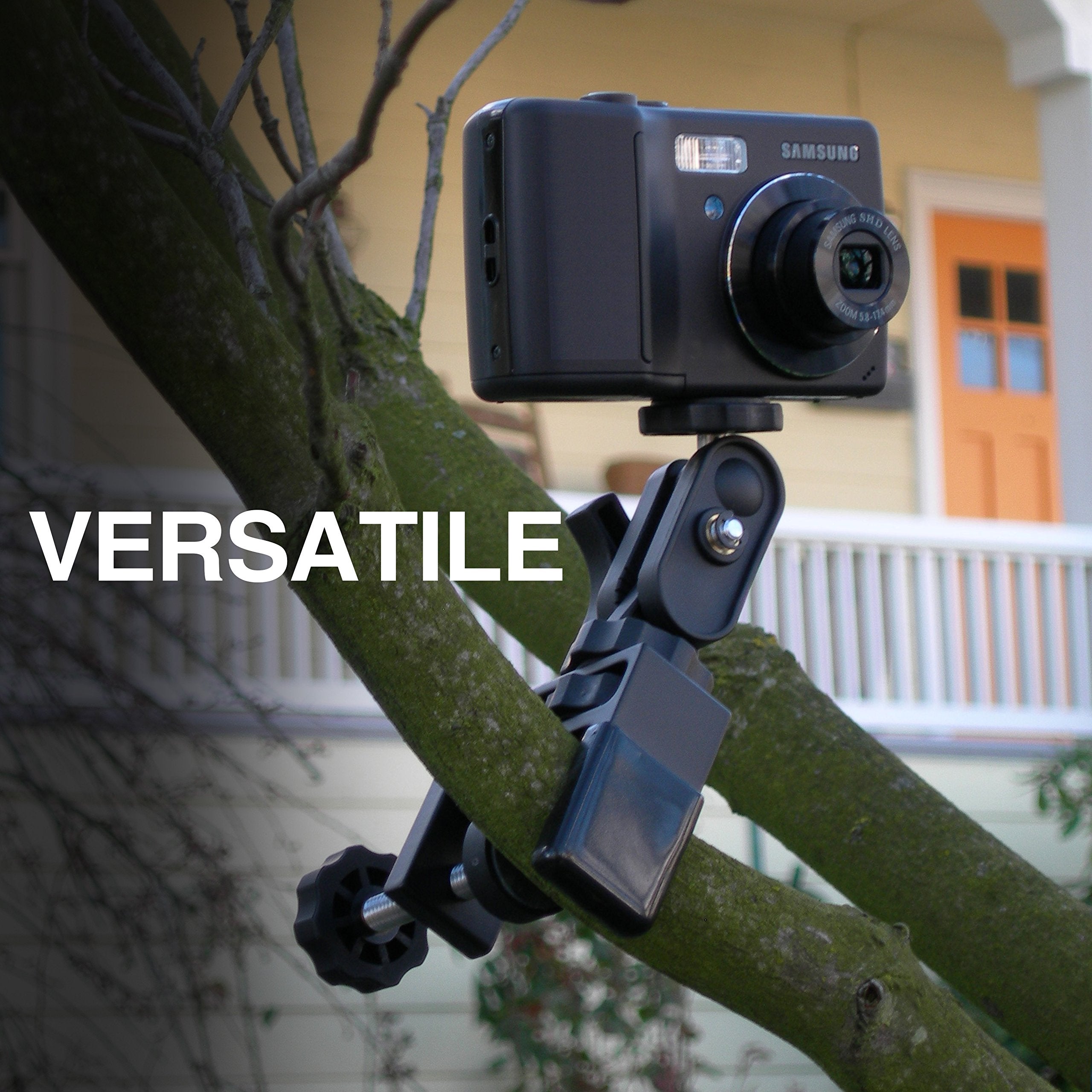 Pedco Ultraclamp Assembly 360 Swivel Camera Mount Accessory For Cameras, Scopes And Binoculars (1.5 Inch W/Swivel), Black (P Uca