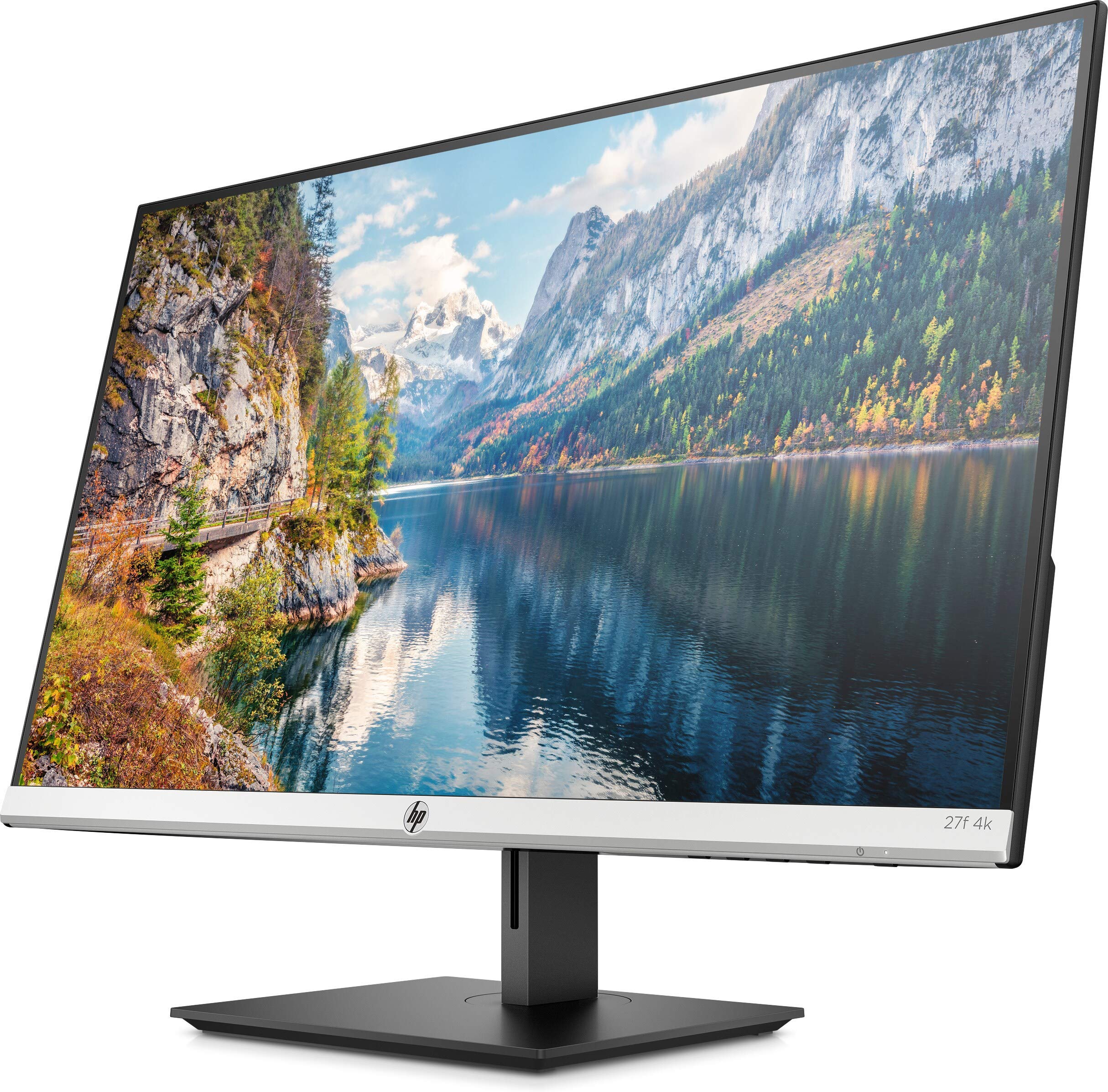 Hp 27 Inch Monitor With Height Adjust (27F 4K, Natural Silver And Black)