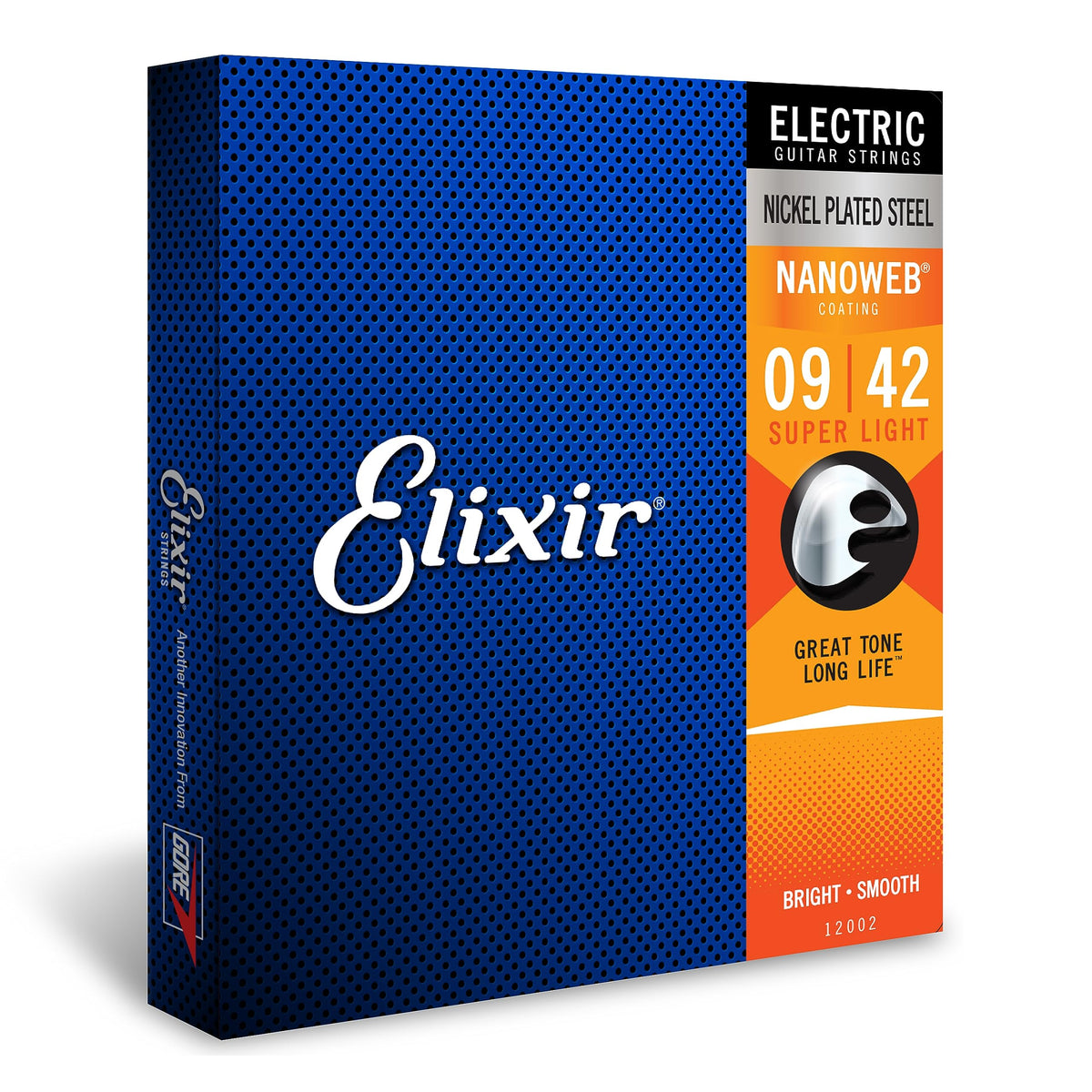 Elixir Strings   Nickel Plated Steel Electric Guitar Strings With Nanoweb Coating   Elixir Electric Guitar Strings   Super Light