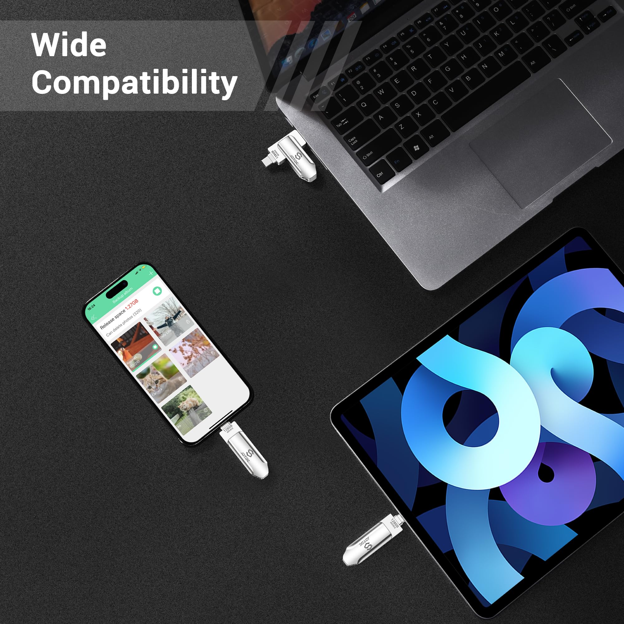 256Gb Photo Stick Iphone 15 Thumb Drive Flash Drive Iphone Photo Storage Iphone Backup Stick For Photos Videos Contacts Iphone P