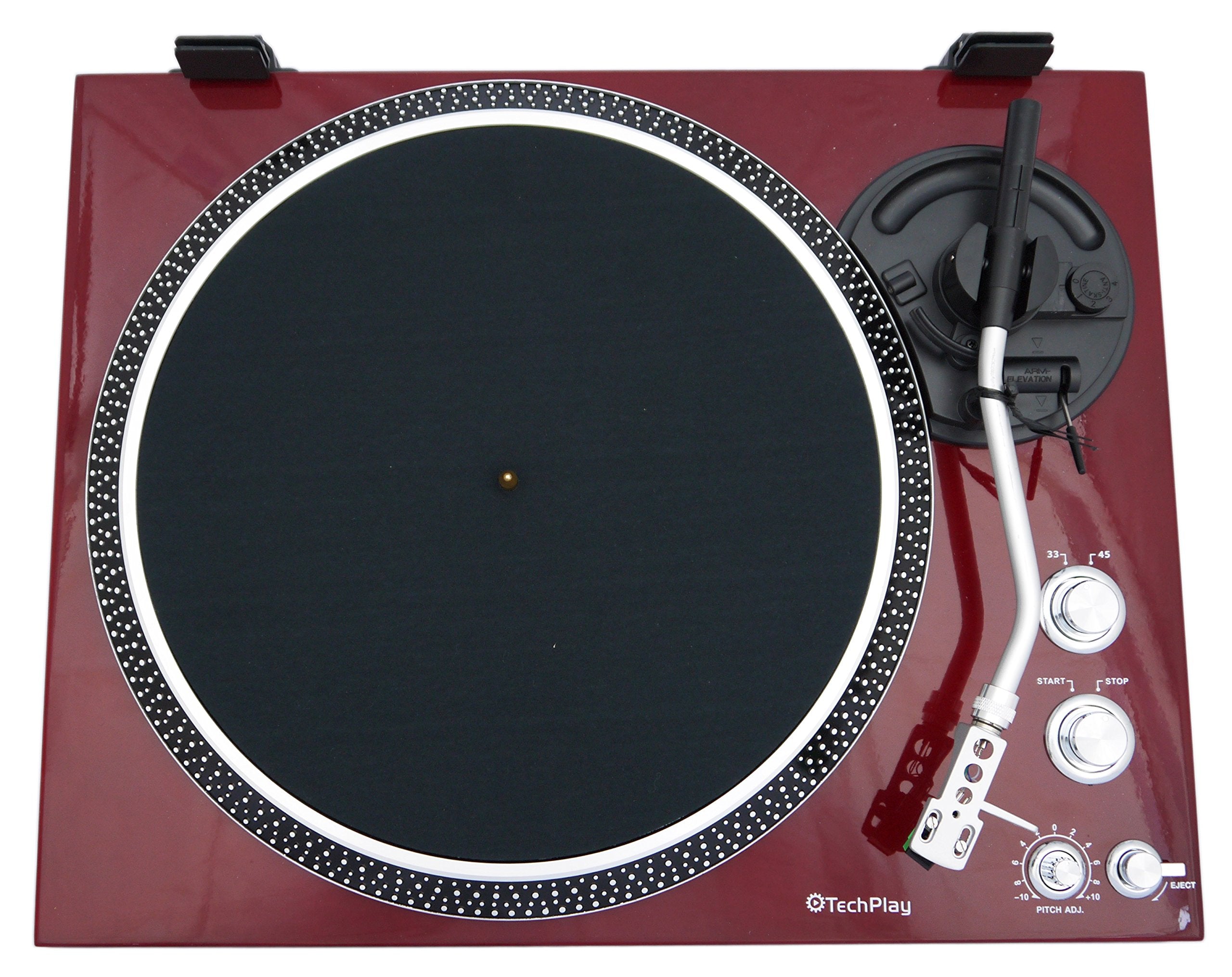 Techplay Iep212 Leatherette Anti Static Turntable Mat. Ultra Thin For Maximun Performance