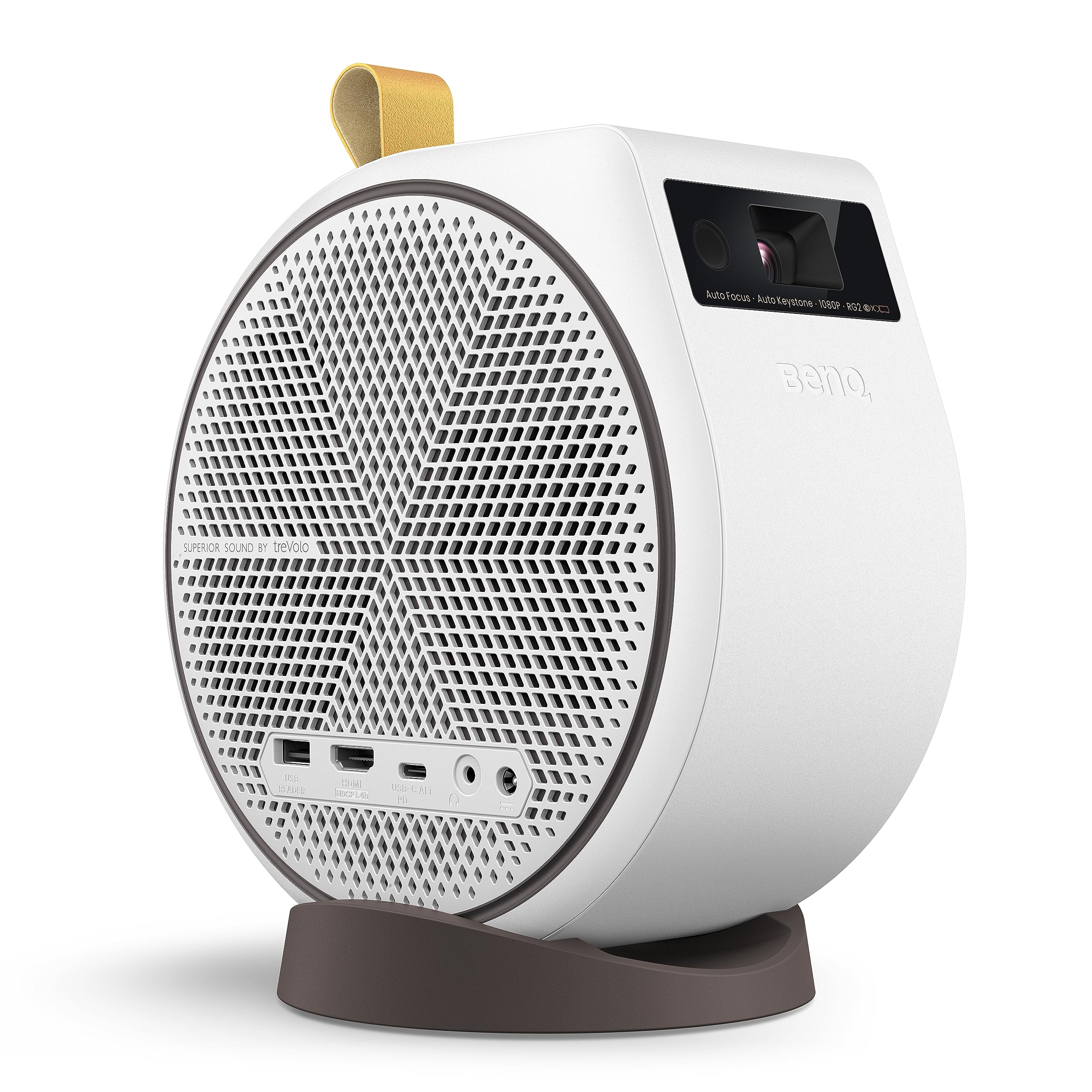 Benq Gv31 | 1080P Led Portable Ceiling Projector | Rotating Angle Projection | 16W 270 Bass Wireless Speaker | Android Tv With N