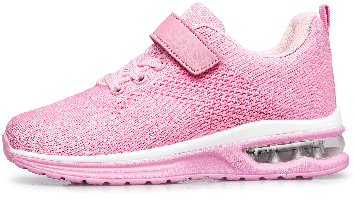 Anlarach Kids Toddler Shoes Boys Girls Athletic Running Shoes Air Cushion Sneakers For Little Kid 2 Pink