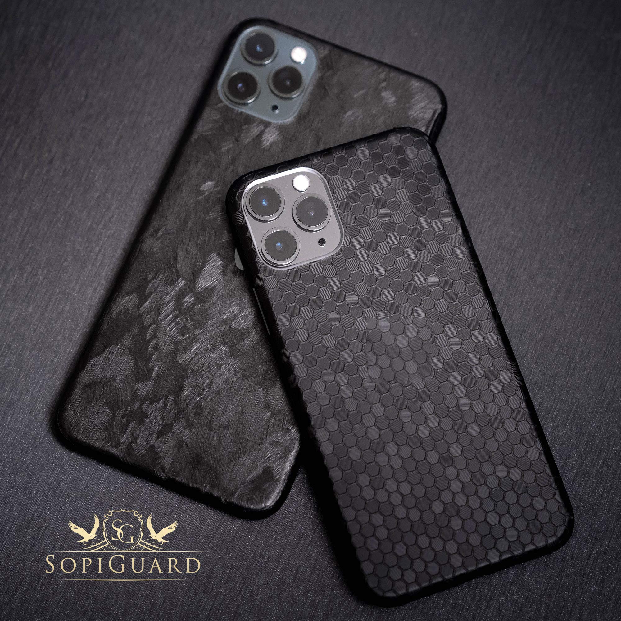 Sopiguard Sticker For Surface Duo Phone Edge To Edge Precision Vinyl Skin Wrap (Honeycomb Black)