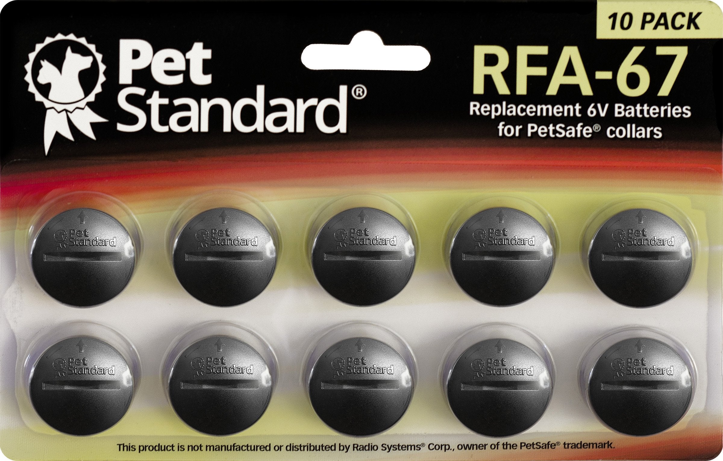 PET Standard Replacement RFA-67 6V Lithium Batteries Compatible with PetSafe Battery-Operated Pet Products and Specific Dog Rece