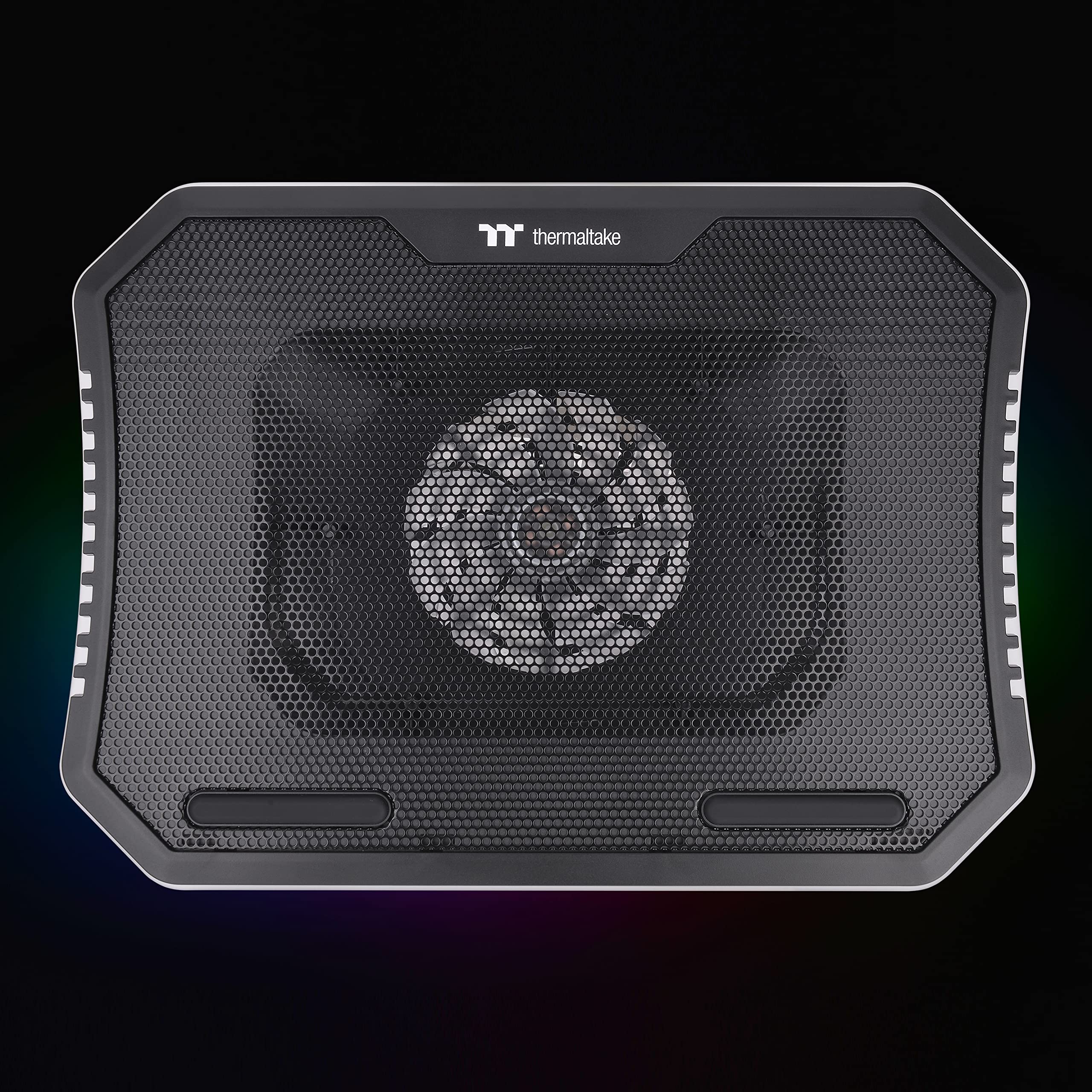 Thermaltake Massive Steel Mesh Panel With 1 X 120Mm Fan, 256 Color Rgb Spectrum, 10-15 Notebook Cooler Cl-N020-Pl12Sw-A