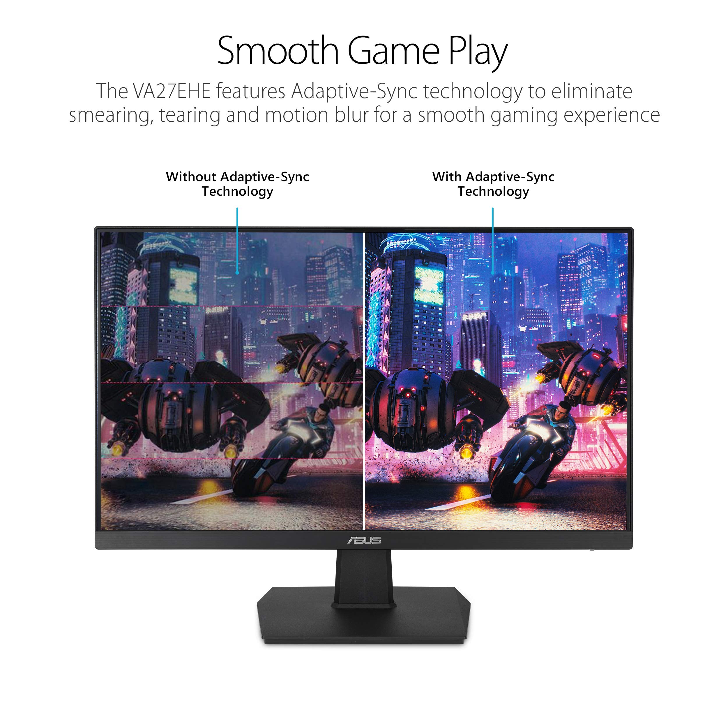 Asus Va27Ehe 27    Eye Care Monitor Full Hd (1920 X 1080) Ips 75Hz Adaptive Sync Hdmi D Sub Frameless