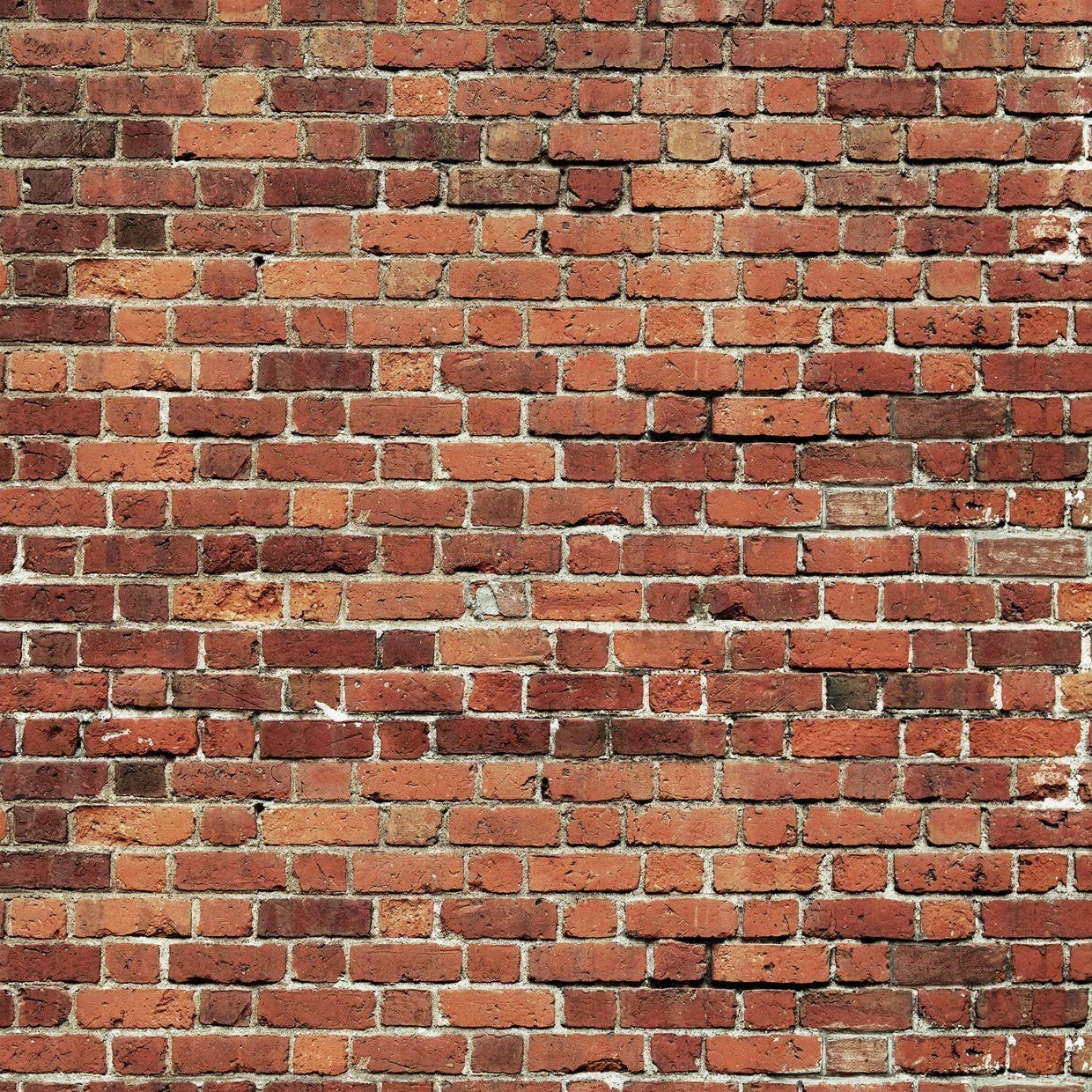 Aiikes 8X8Ft Red Brick Wall Photography Backdrop Thin Vinyl Photo Backdrops Baby Birthday Party Graduation Home Decoration Photo