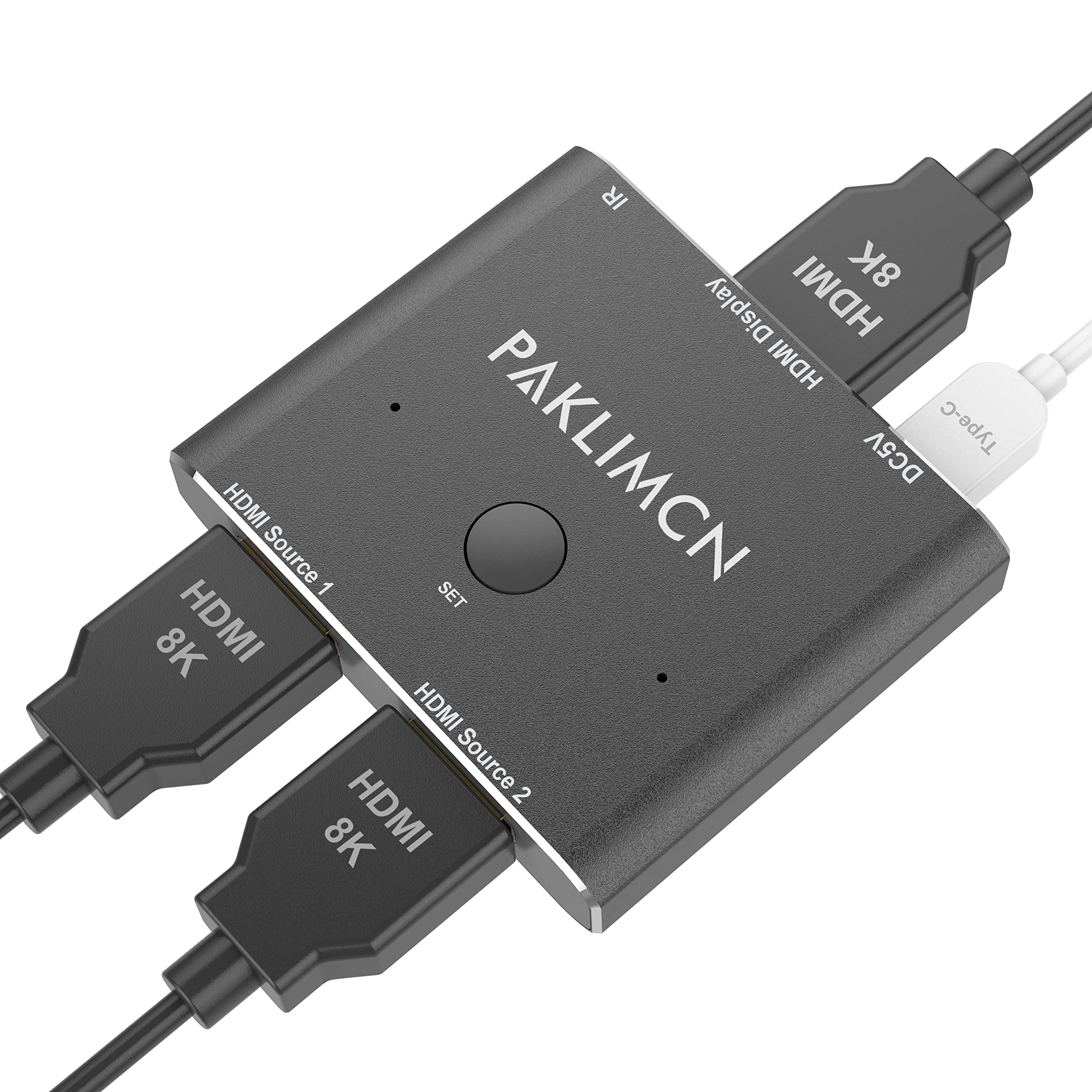 Hdmi 2.1 Switch, 8K High Speed 48Gbps Directional Hdmi 2.1 Switcher, Supports 8K@60Hz 4K@120Hz, Compatible For Ps5/Ps4 Projector