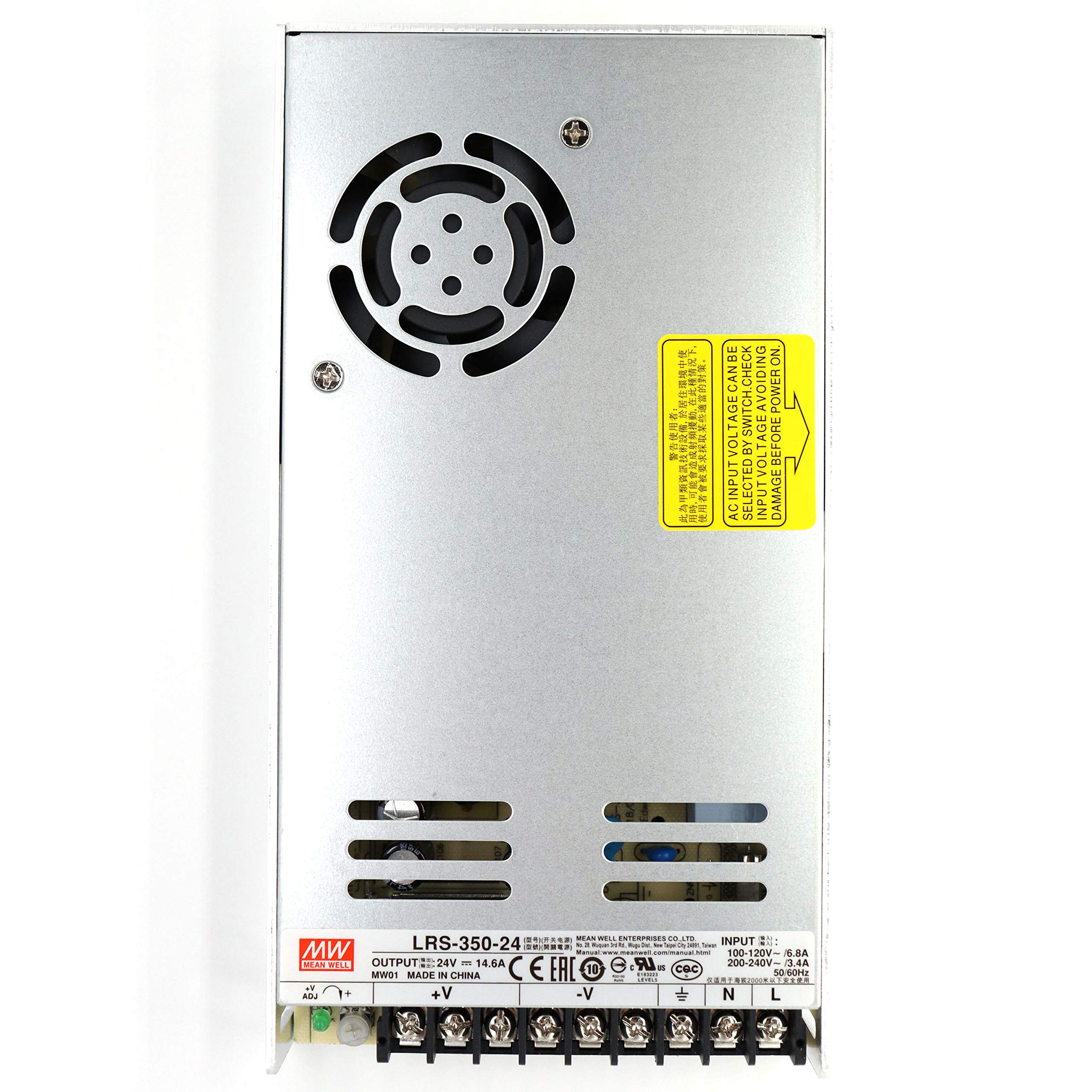 Mean Well Lrs 350 24 Ac/Dc Switching Power Supply 350.4W 24V 14.6 Amp Single Output (Lrs Series 350W 24V Smps)