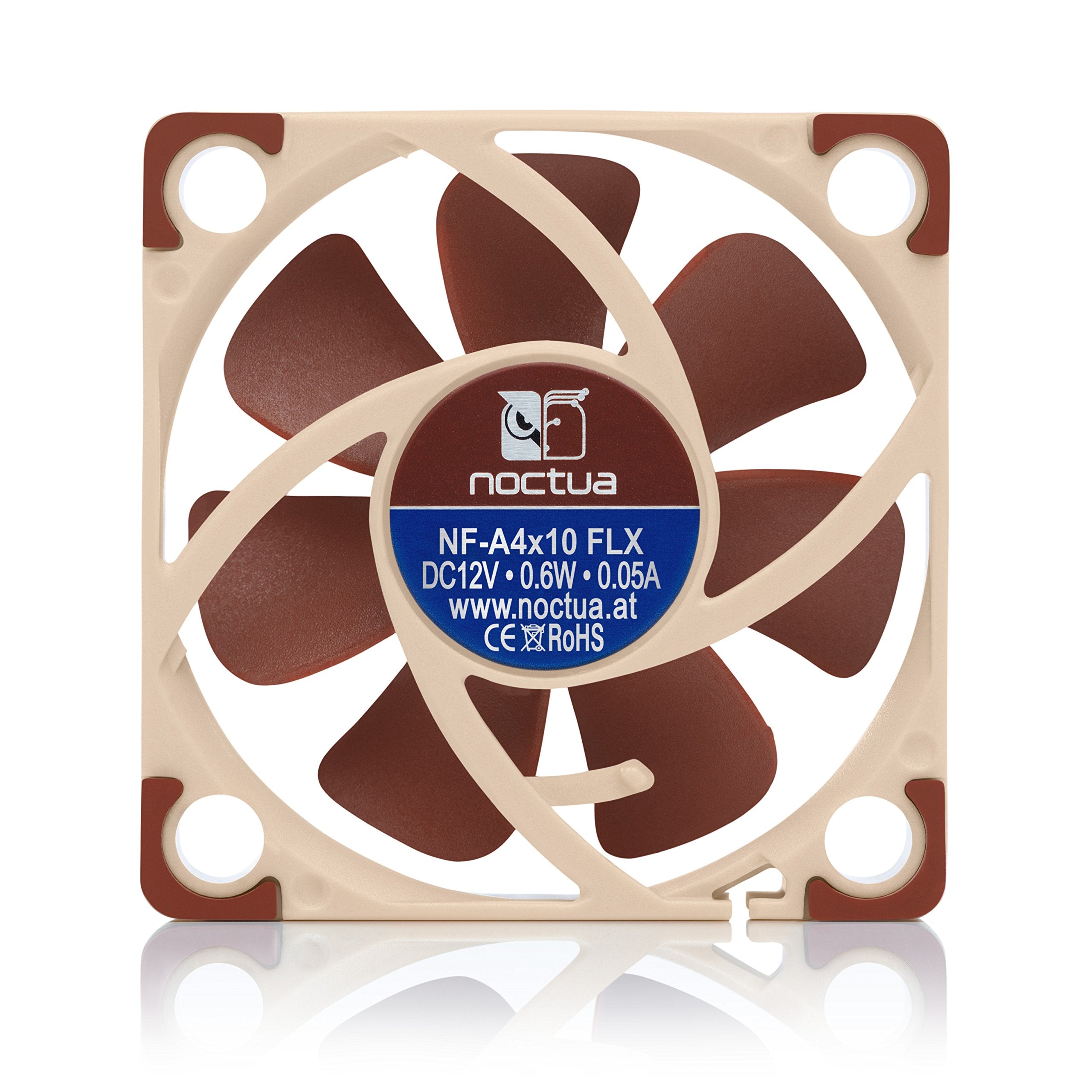 Noctua Nf A4X10 Flx, Premium Quiet Fan, 3 Pin (40X10Mm, Brown)