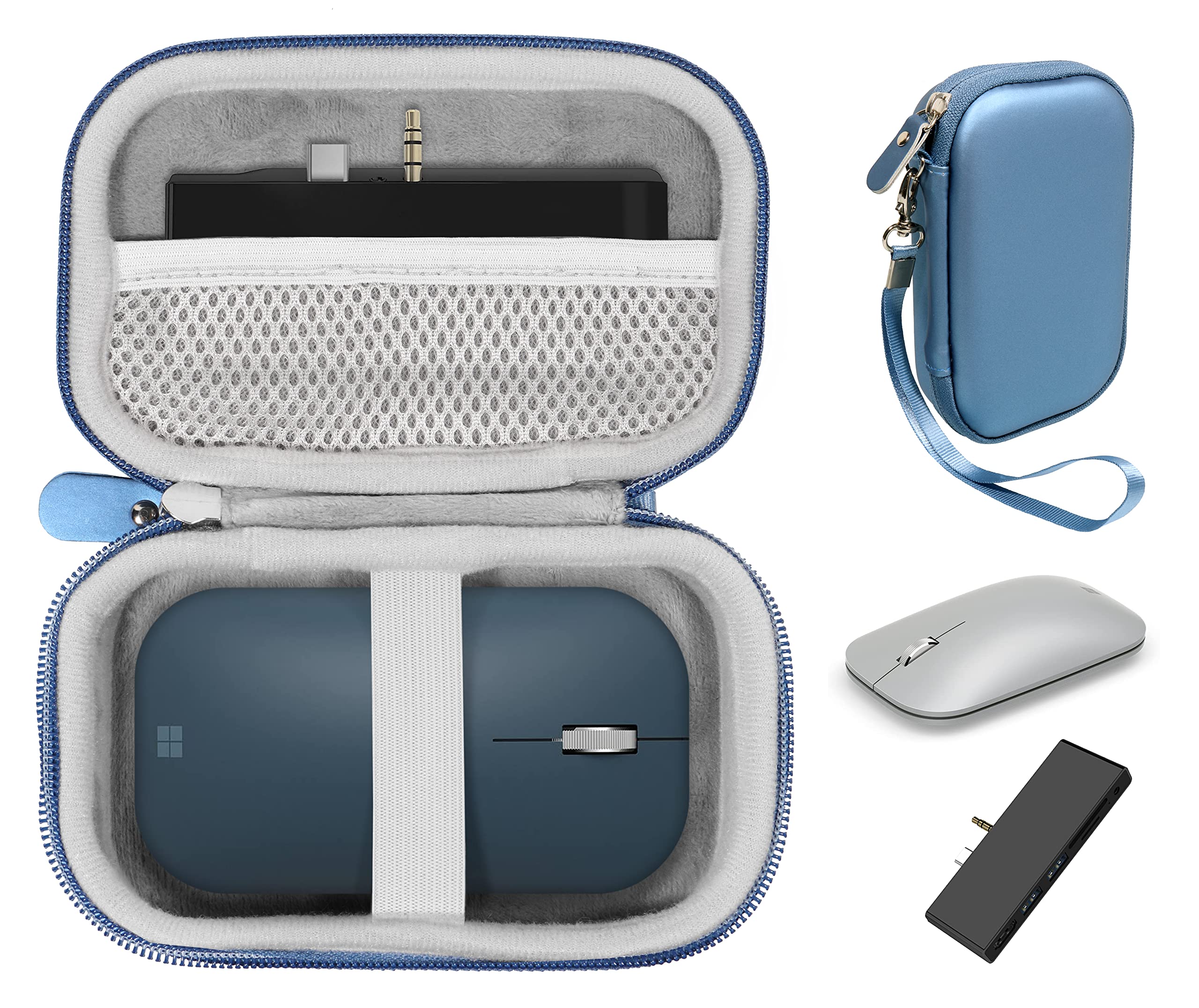 Getgear Surface Accessories Case For Microsoft Surface Mouse, Arc Mouse, Surface Dock Station, Surface Go Usb C Hub, Lso For Usb