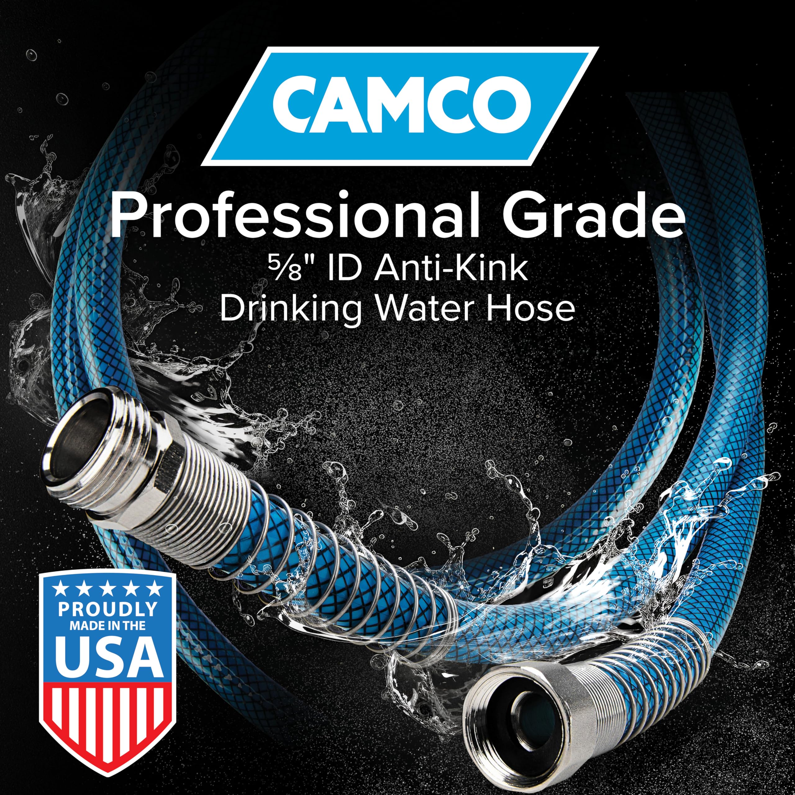 Camco Tastepure 10-Foot Premium Camper/Rv Drinking Water Hose - Features A Heavy-Duty No-Kink Design With Strain Relief Ends & 5,WBAUVB004RNOVTM
