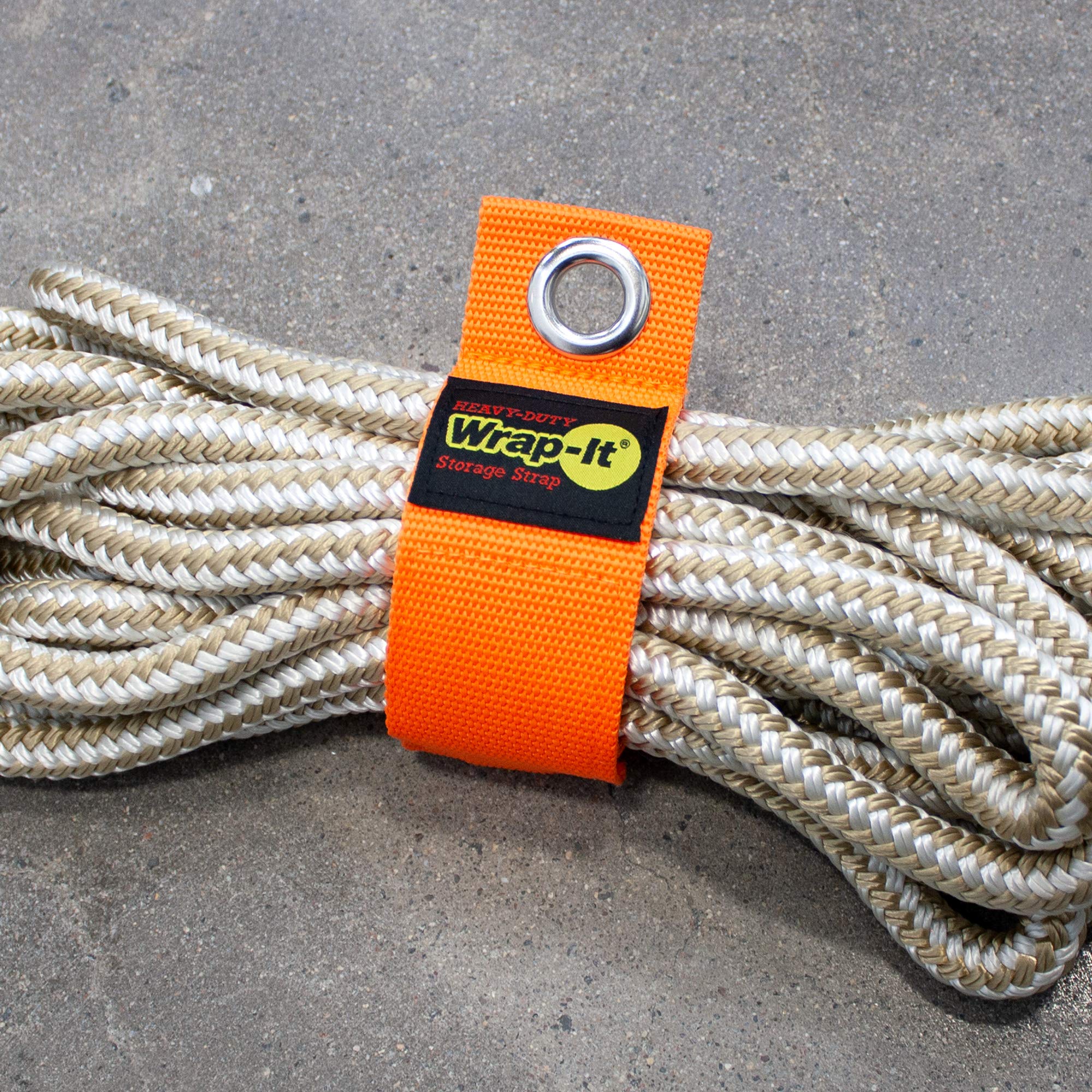 Heavy Duty Wrap It Storage Straps   13 Inch (6 Pack) Blaze Orange   Garage Organizer And Extension Cord Hanger For Garage Gadget