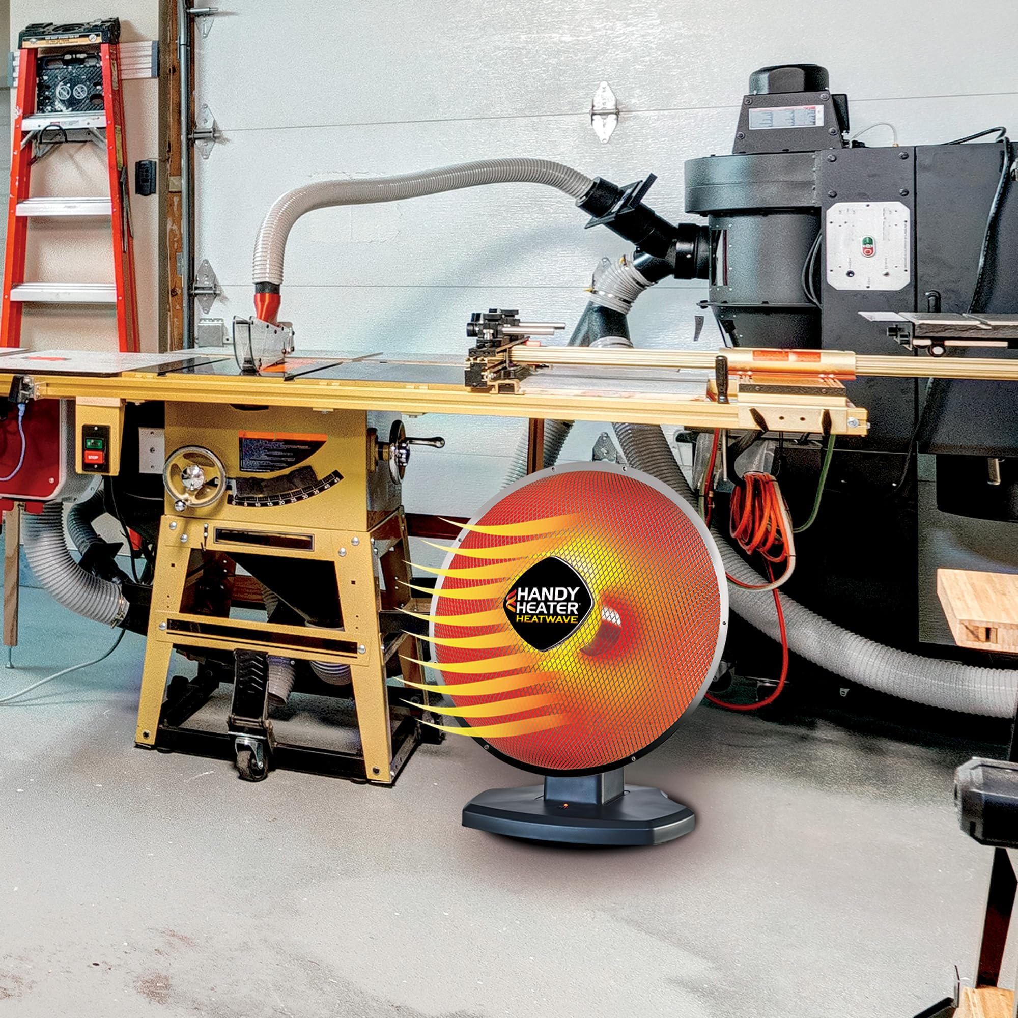 Handy Heater Heatwave Parabolic Oscillating Space Heater, 1500 Watts