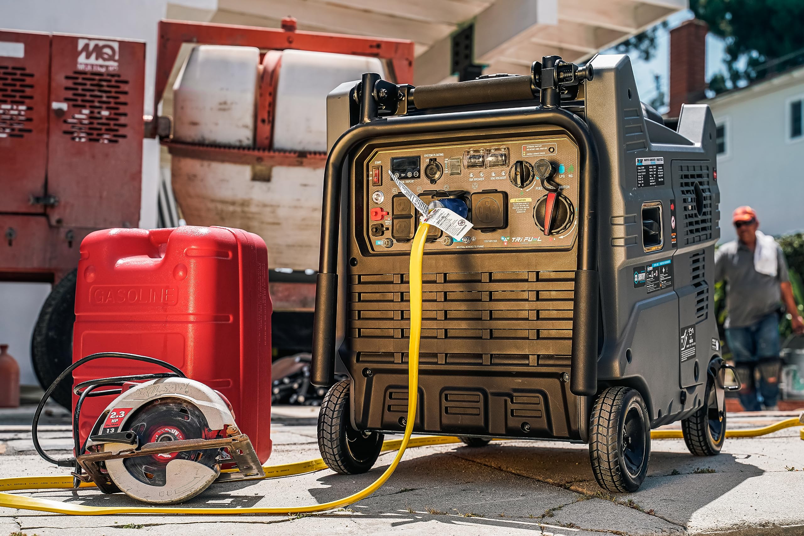 Pulsar 9500W Tri Fuel Gasoline Propane Natural Gas Portable Inverter Generator W/Remote Start & Co Sentry For Home Use Gs95Tisco