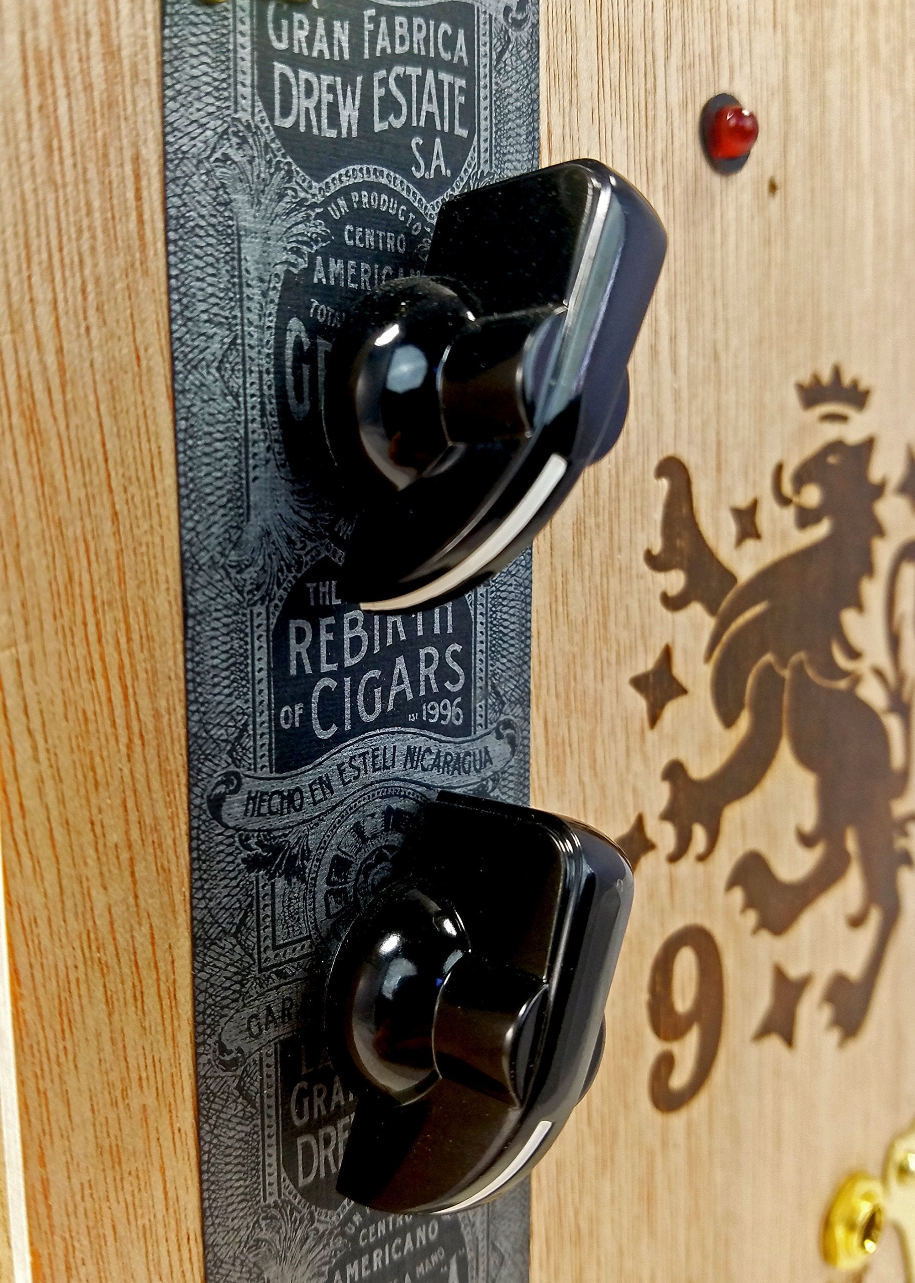 2-Pack Potentiometer Knobs: Black Chickenhead With Set Screw