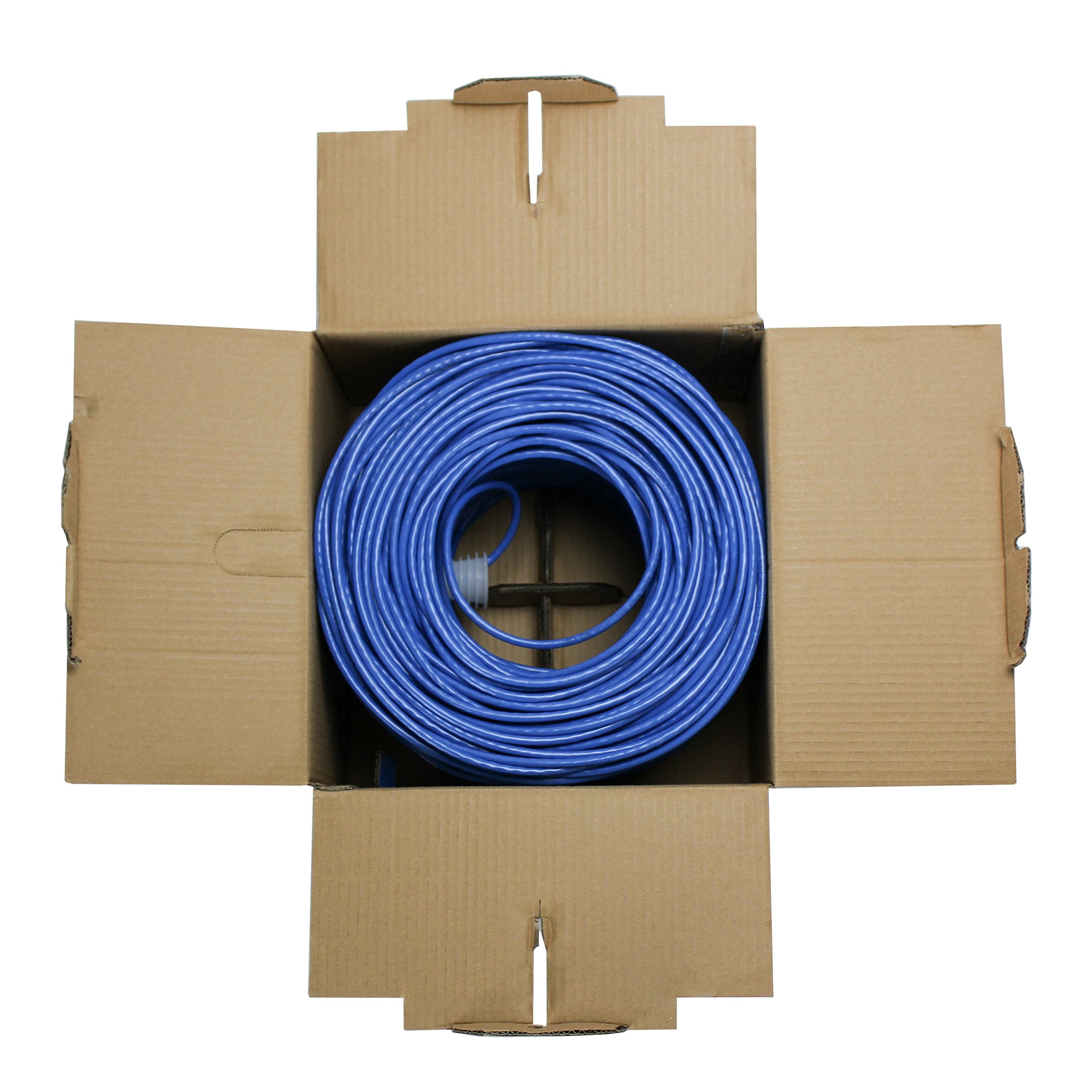 Navepoint Cat6 Ethernet Cable   Cca Bulk Cat6 Cable 500Ft Ethernet Cable, 550Mhz, 23Awg 4 Pair, Unshielded Twisted Pair (Utp), S
