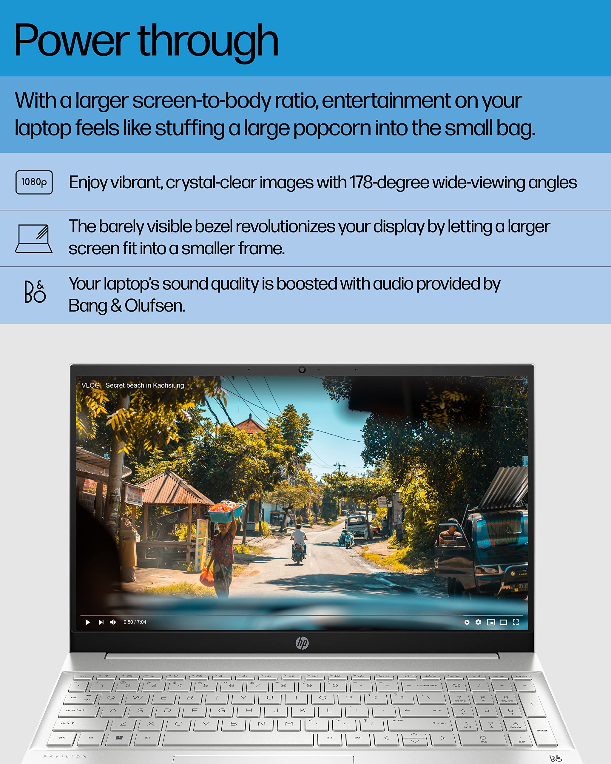 Hp Pavilion Laptop, Intel Iris X Graphics, 12Th Generation Intel Core Processor, 8 Gb Ram, 512 Gb Ssd, Brightview Full Hd Displa