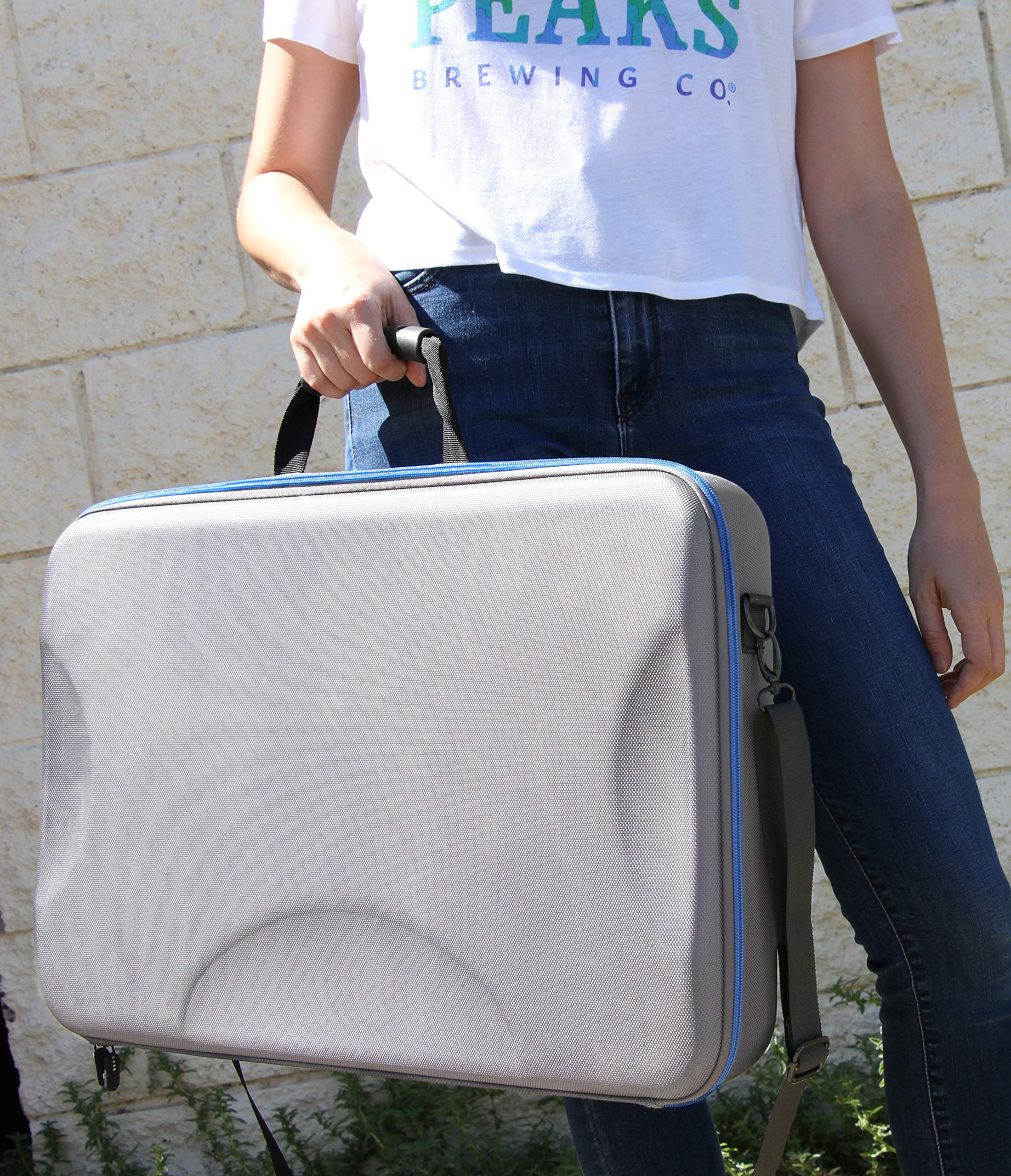 Casematix Audio Mixer Bag Case Fits 19 X 12.5 X 3 Controller Interfaces, Microphones, Xlr Cables For Behringer, Yamaha, Mackie M