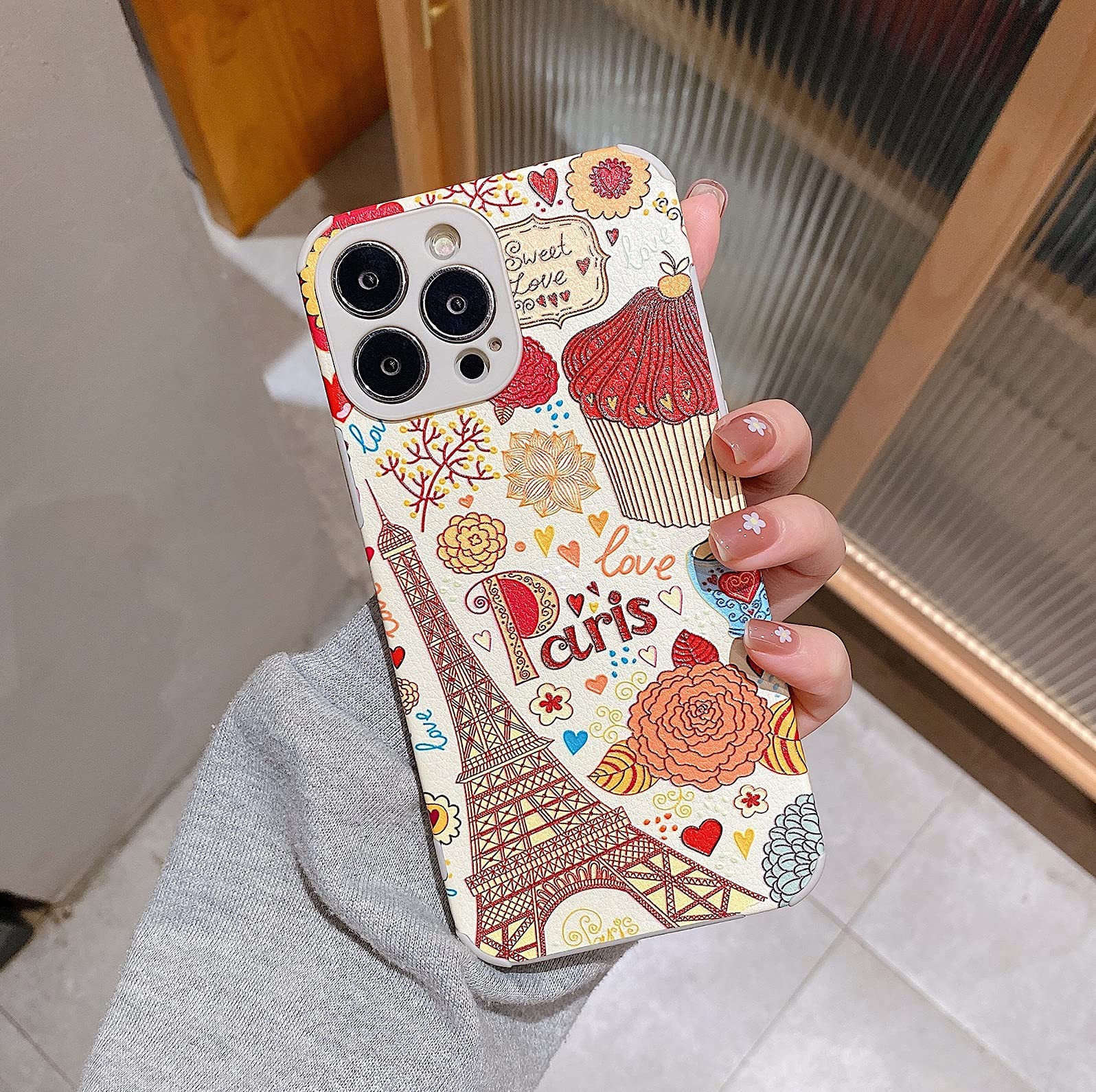 Yonds Queen iPhone 11 Pro Phone Case Paris Design Soft Silicone Shockproof Bumper