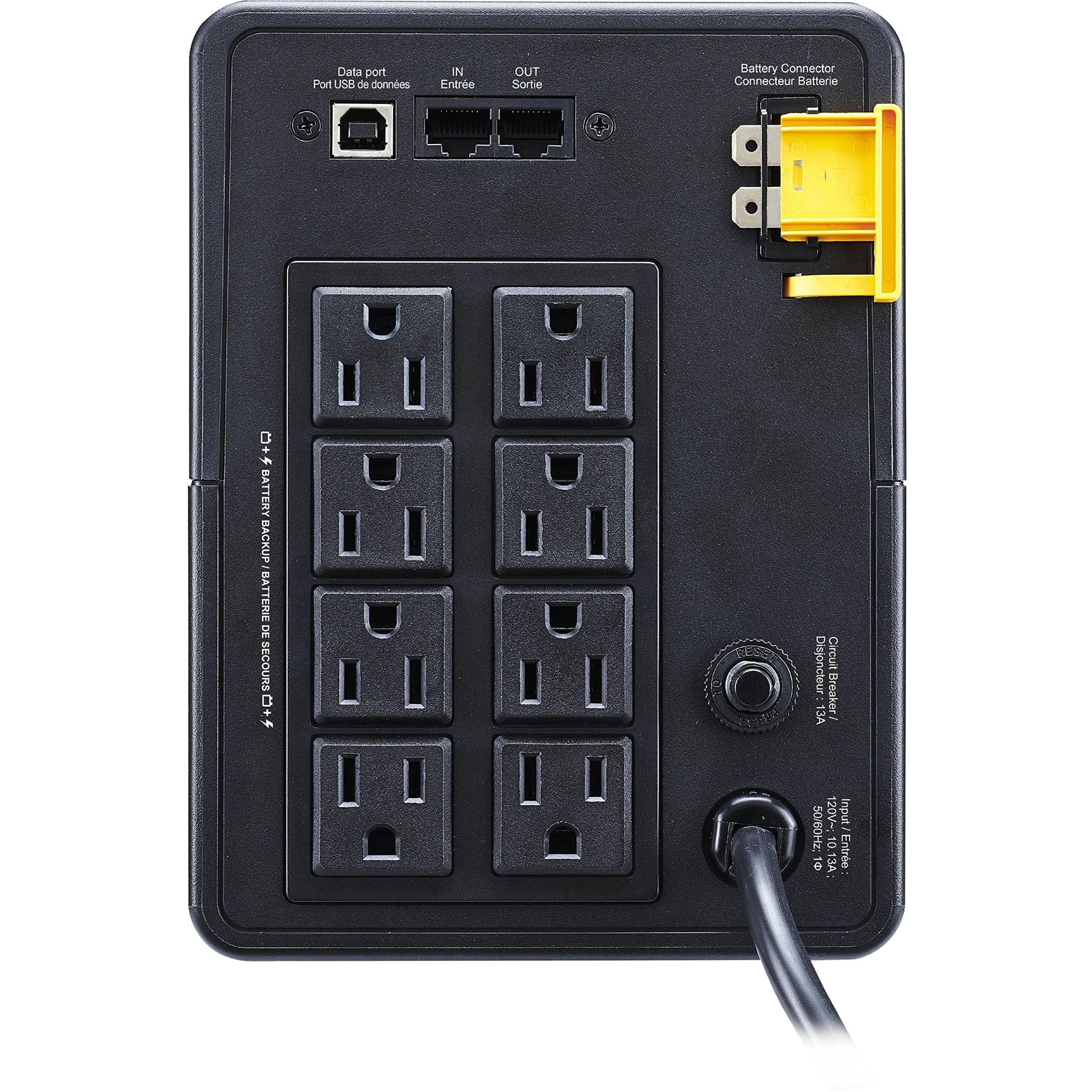Apc Ups 1200Va Line Interactive Ups Battery Backup, Bvk1200M2 Backup Battery With Avr, 2 Usb Charging Ports (Type C/Type A), Bac
