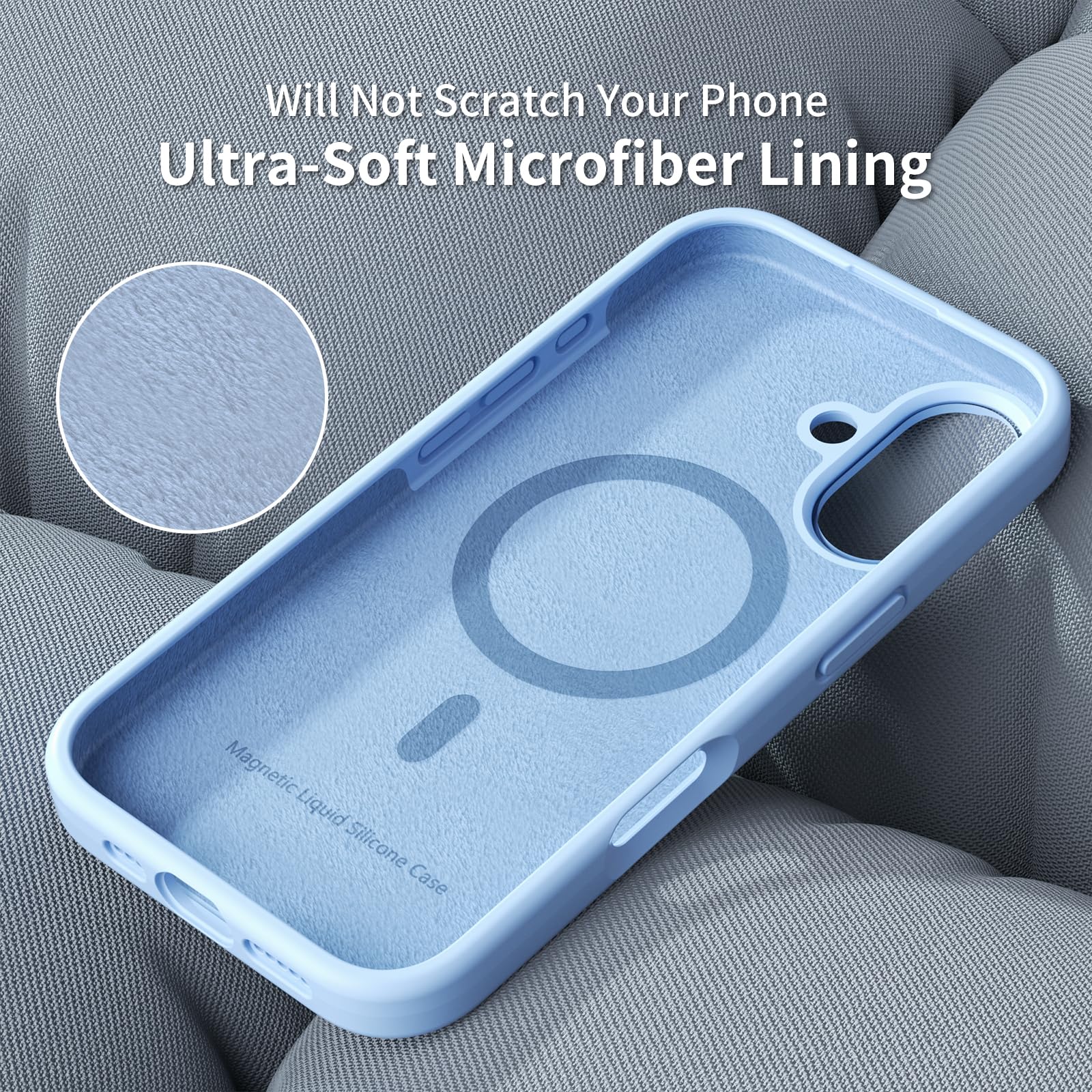 Oaoa Magnetic Case Compatible With Iphone 16 Plus Case, Compatible With Magsafe, Camera Protection, Cute And Durable Liquid Sili