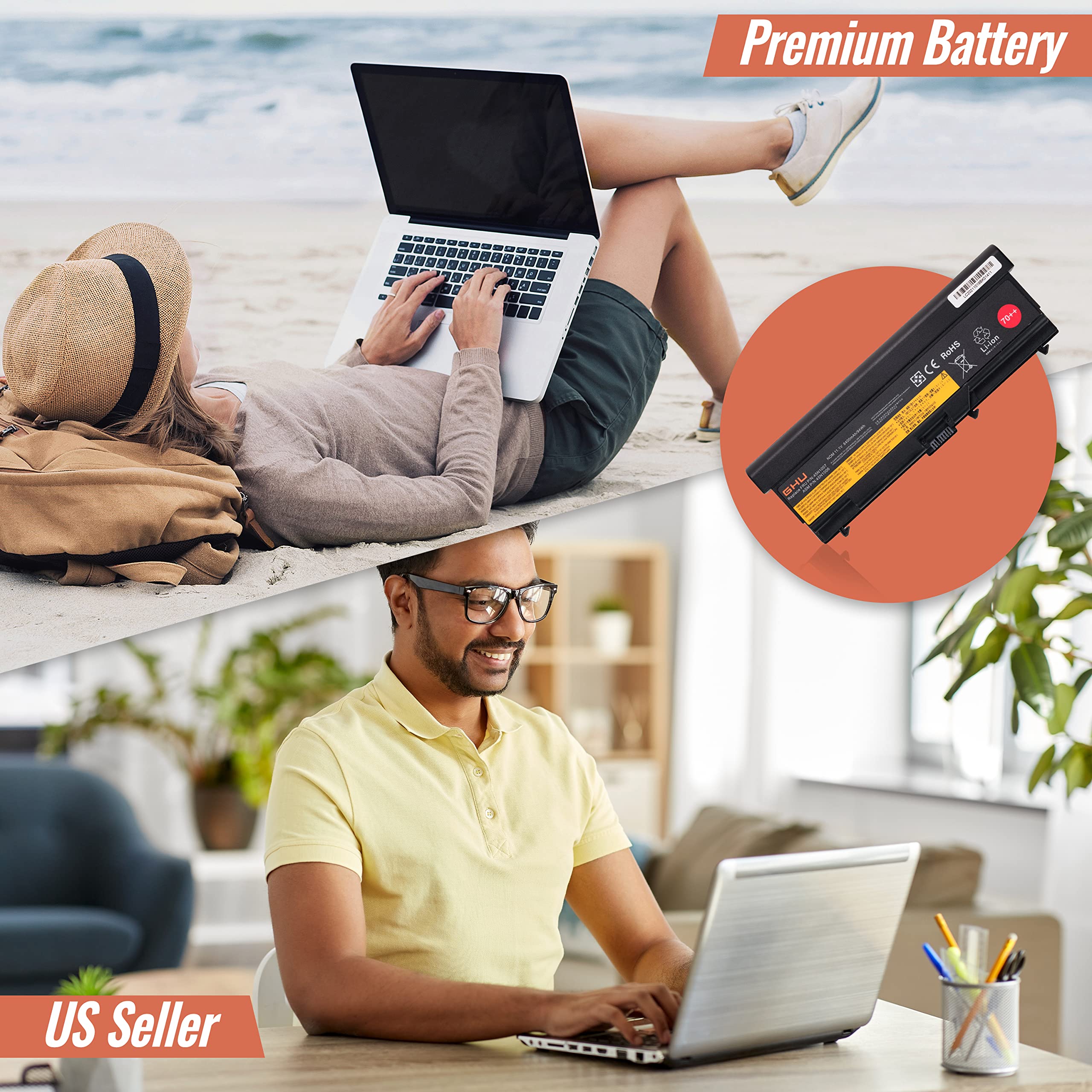 Ghu New 94 Wh Laptop Battery 0A36303 0A36302 45N1001 70++ Compatible For Lenovo Thinkpad T410 T420 T420I T430 L410 L412 L520 L53