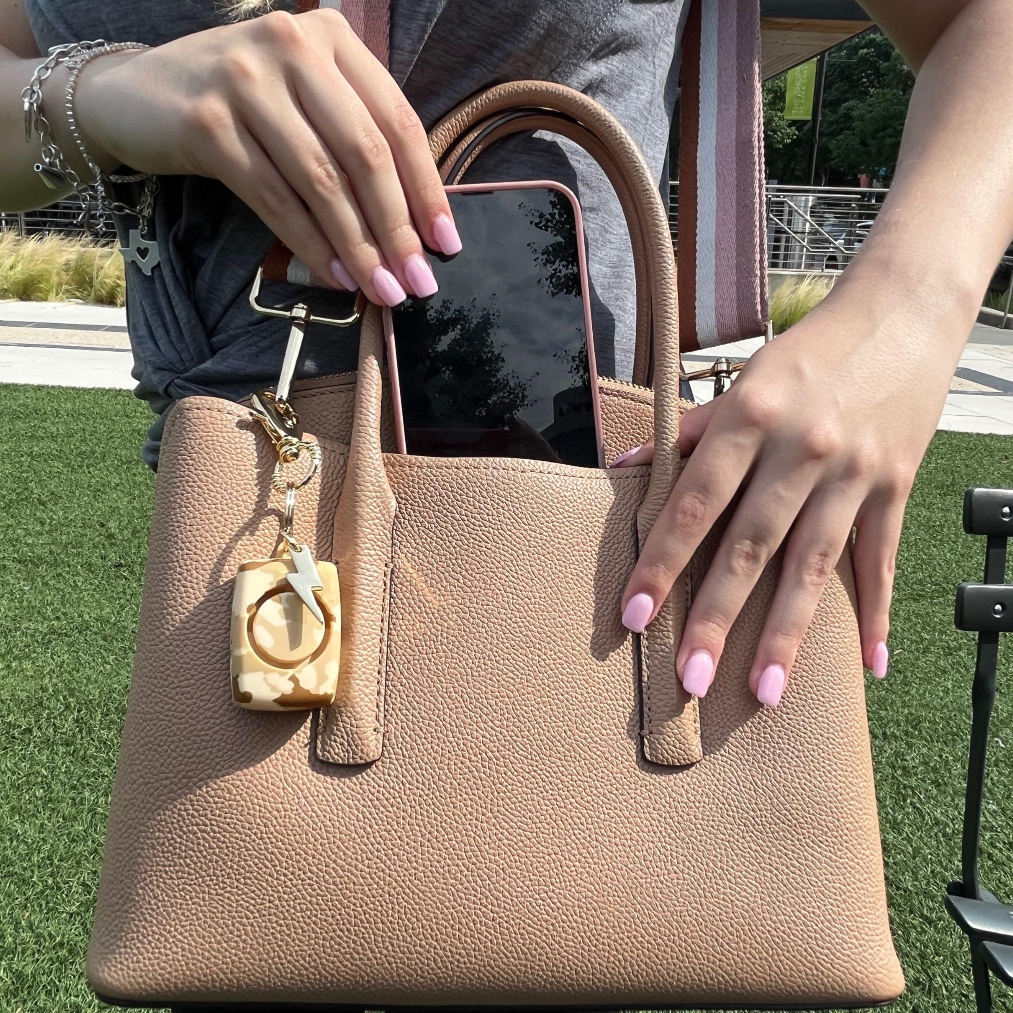 Blingsting Personal Safety Alarm For Women   125 Decibel Loud Self Defense Alarm W/Recessed Activation Button   Led Light & Keyc