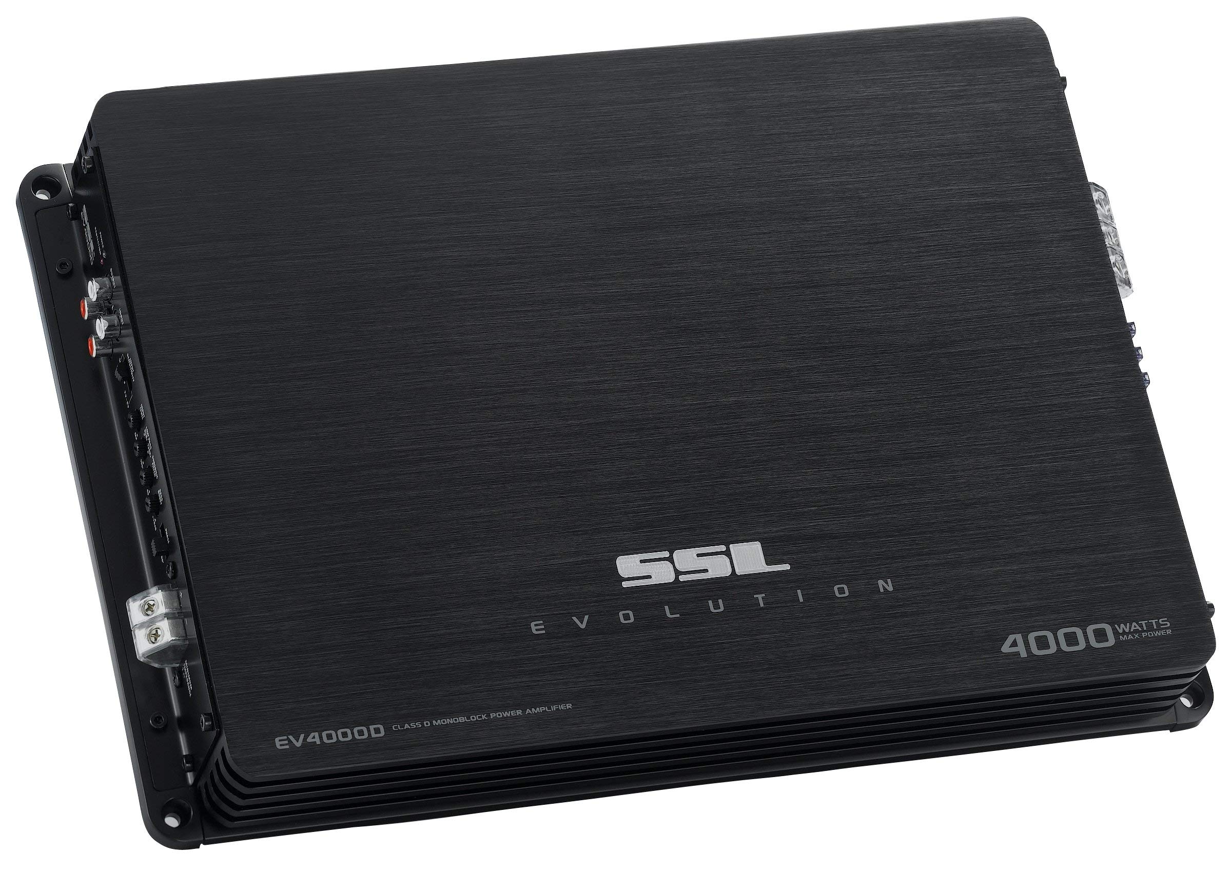 Sound Storm Laboratories EV4000D Monoblock Car Audio Amplifier - 4000W, 1 Ohm, Black, Low Pass Crossover for Subwoofer Bass