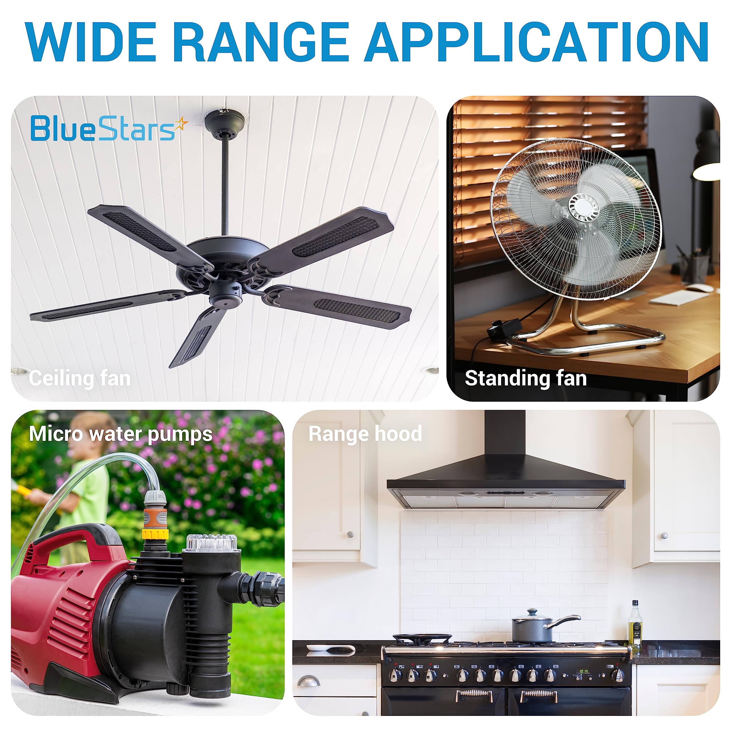 [2 Wires] Cbb61 5Uf 2 Wire 250V Ac Ceiling Fan Capacitor By Bluestars   Pack Of 1   Electric Fan Pump Motor Generator   50/60 Hz