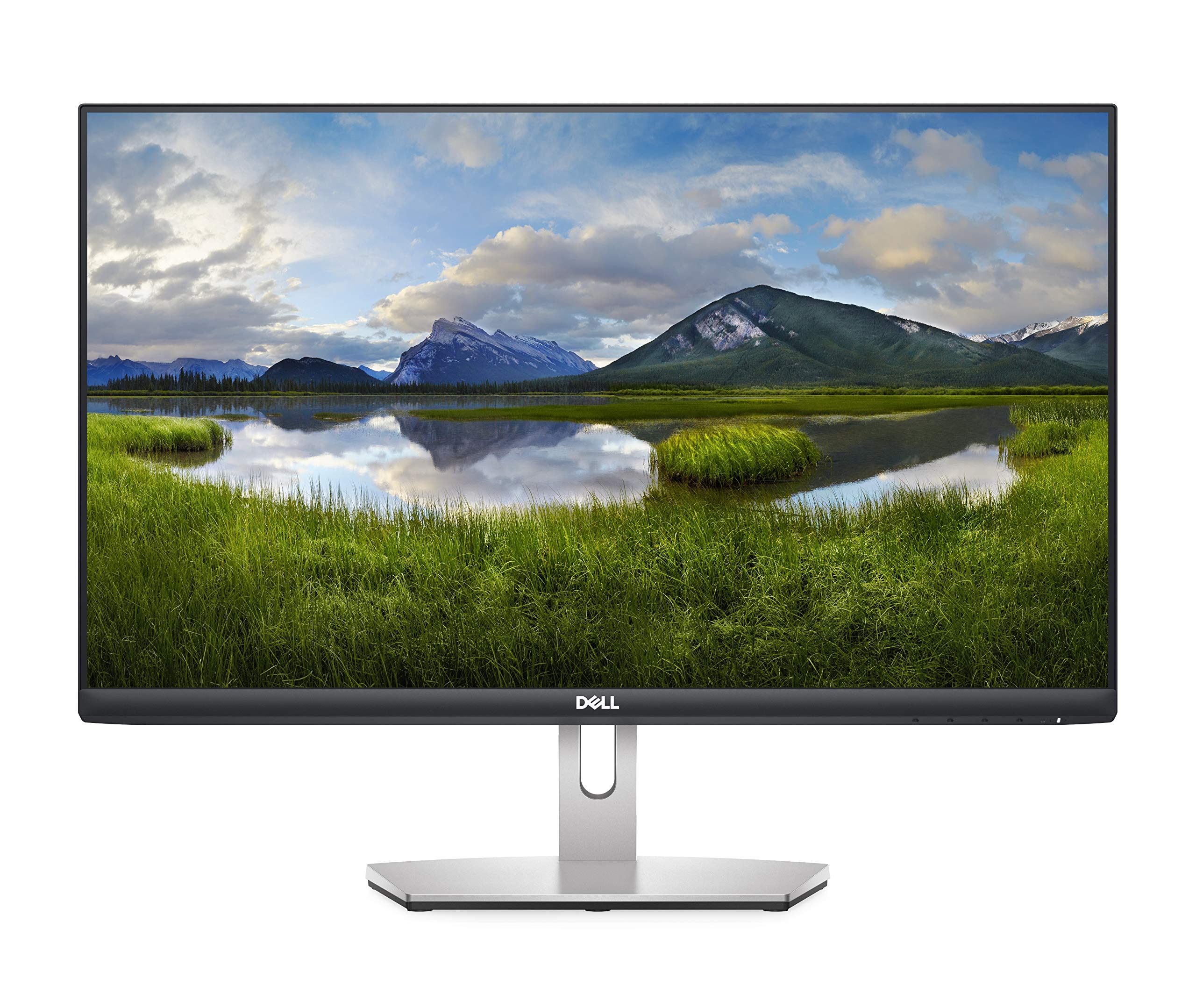 Dell S2421HN 24 Inch Full HD 1080p (1920 x 1080) 75Hz IPS Ultra Thin Bezel Monitor 2 x HDMI Ports, Audio Line Out, Adaptive AMD FreeSync, Silver