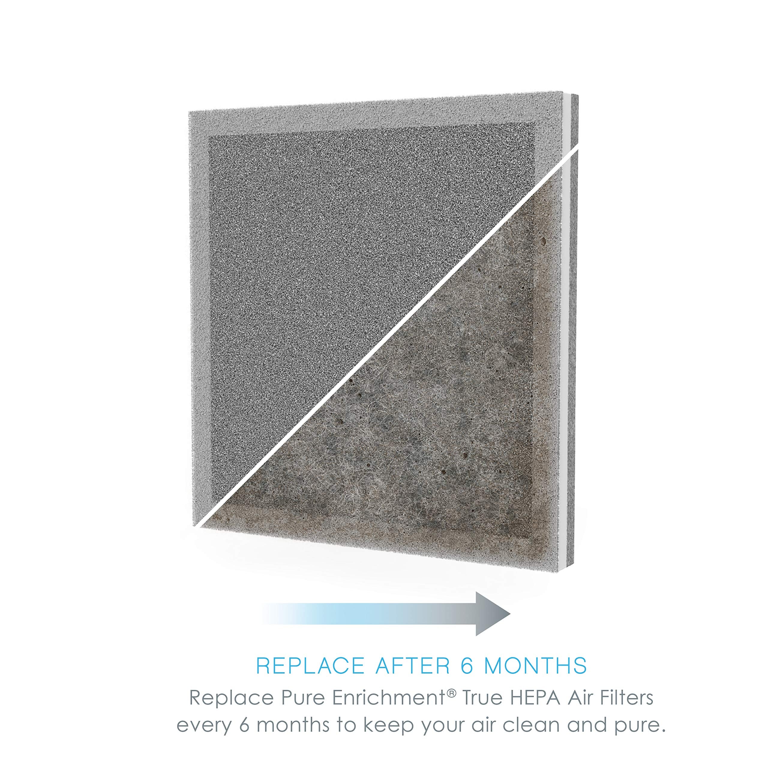 Pure Enrichment Genuine 3 In 1 True Hepa Replacement Filter For The Purezone Air Purifier (Peairplg)   2 Pack