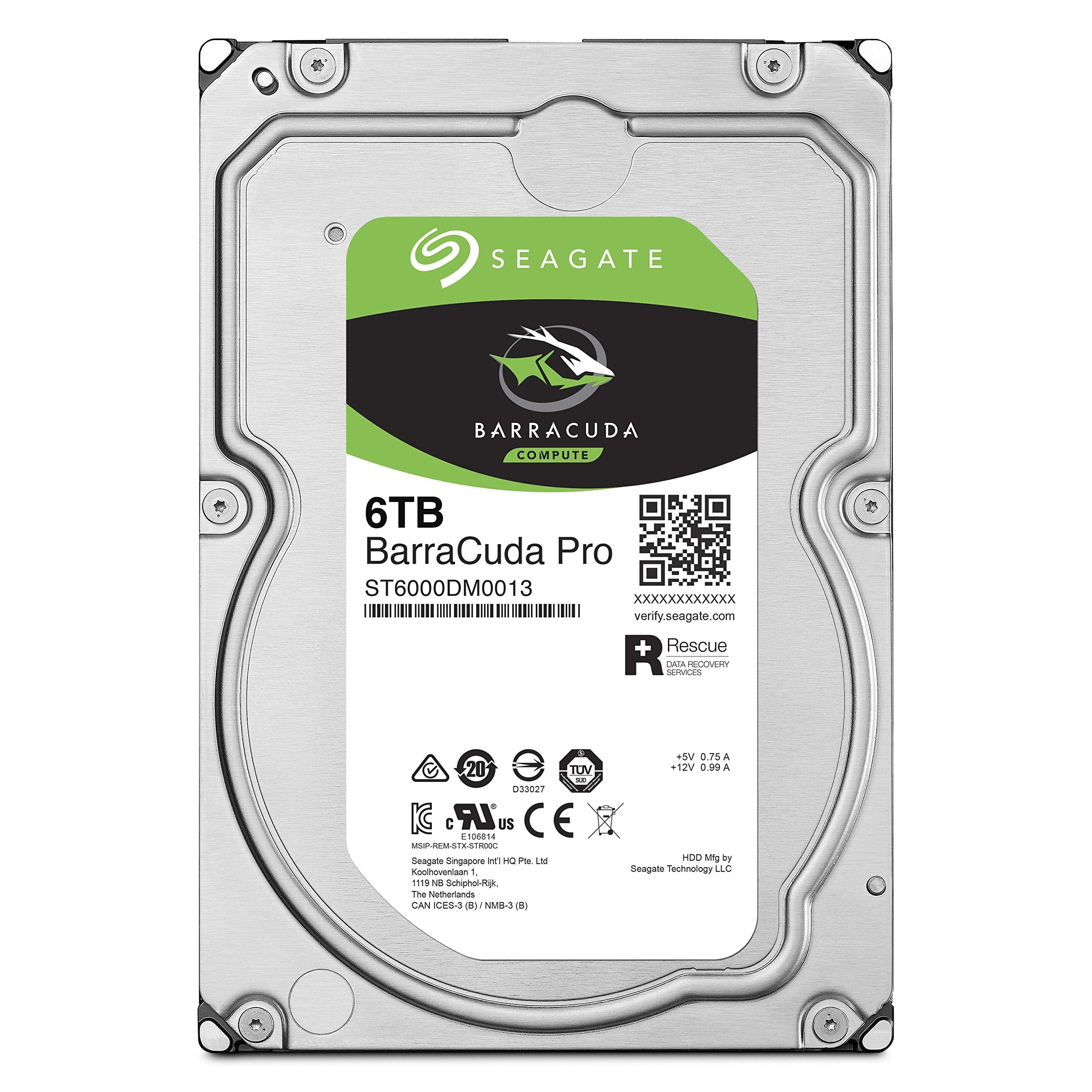 Seagate Barracuda Pro 6Tb Internal Hard Drive Performance Hdd - 3.5 Inch Sata 6 Gb/S 7200 Rpm 256Mb Cache For Computer Desktop P