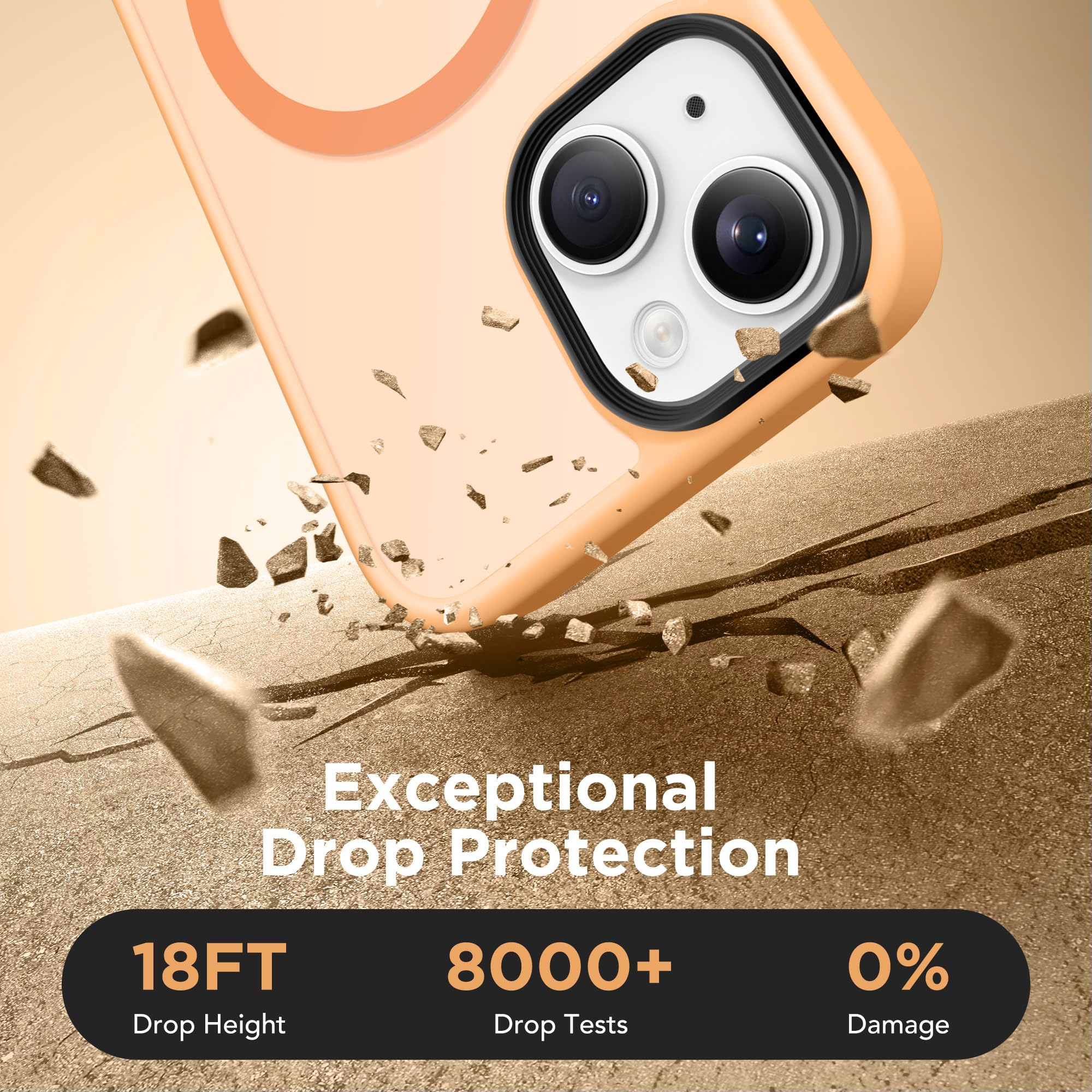 Gonez Magnetic Case For Iphone 13 6.1'',Compatible With Magsafe,[2 Screen Protector & 2 Camera Cover][Anti Fingerprint] Slim Tra