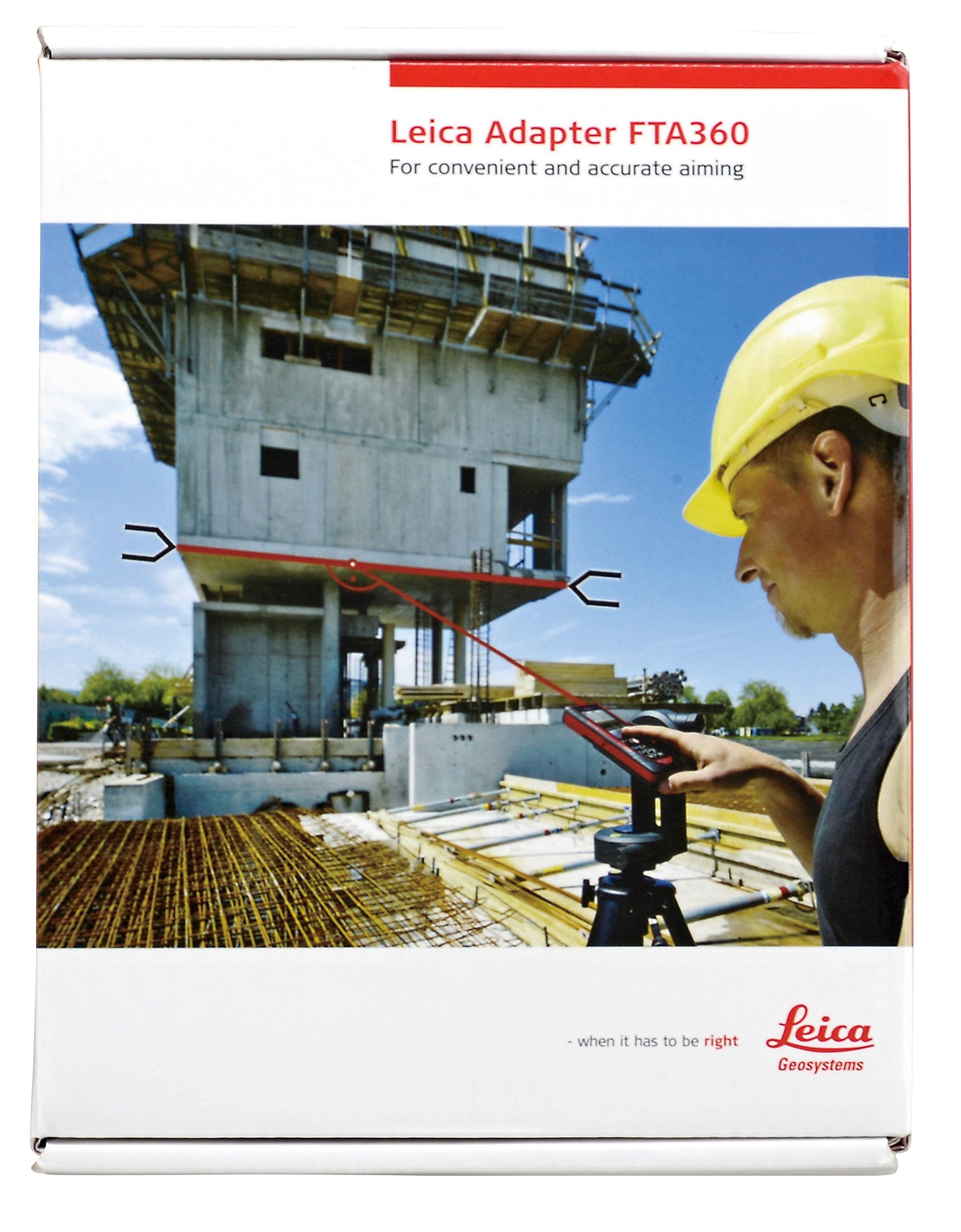 Leica Disto Fta360 Tripod Adapter, Red/Black