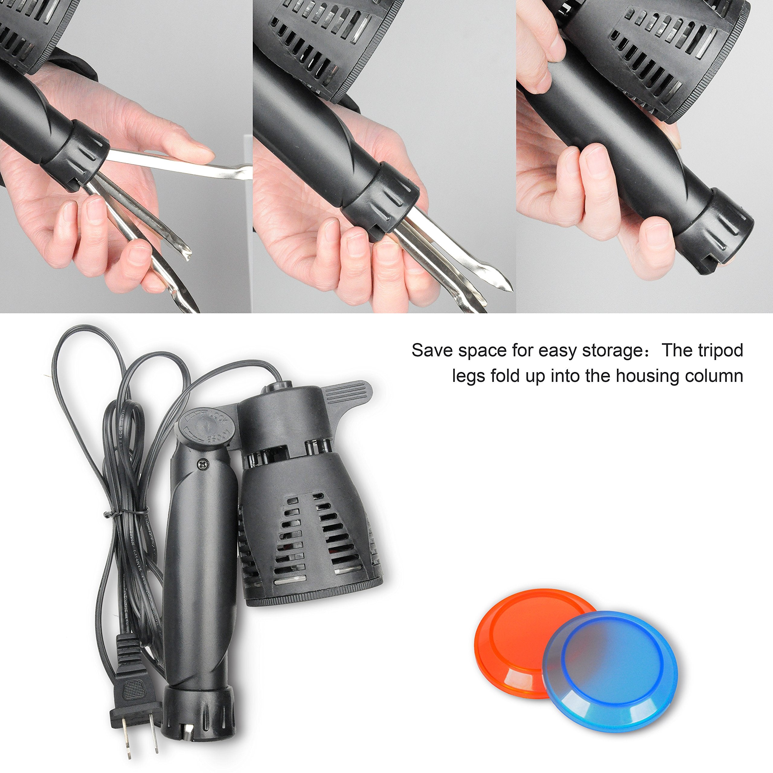 Emart Photography Led Continuous Light Lamp 5500K Portable Camera Photo Lighting For Table Top Studio   2 Sets