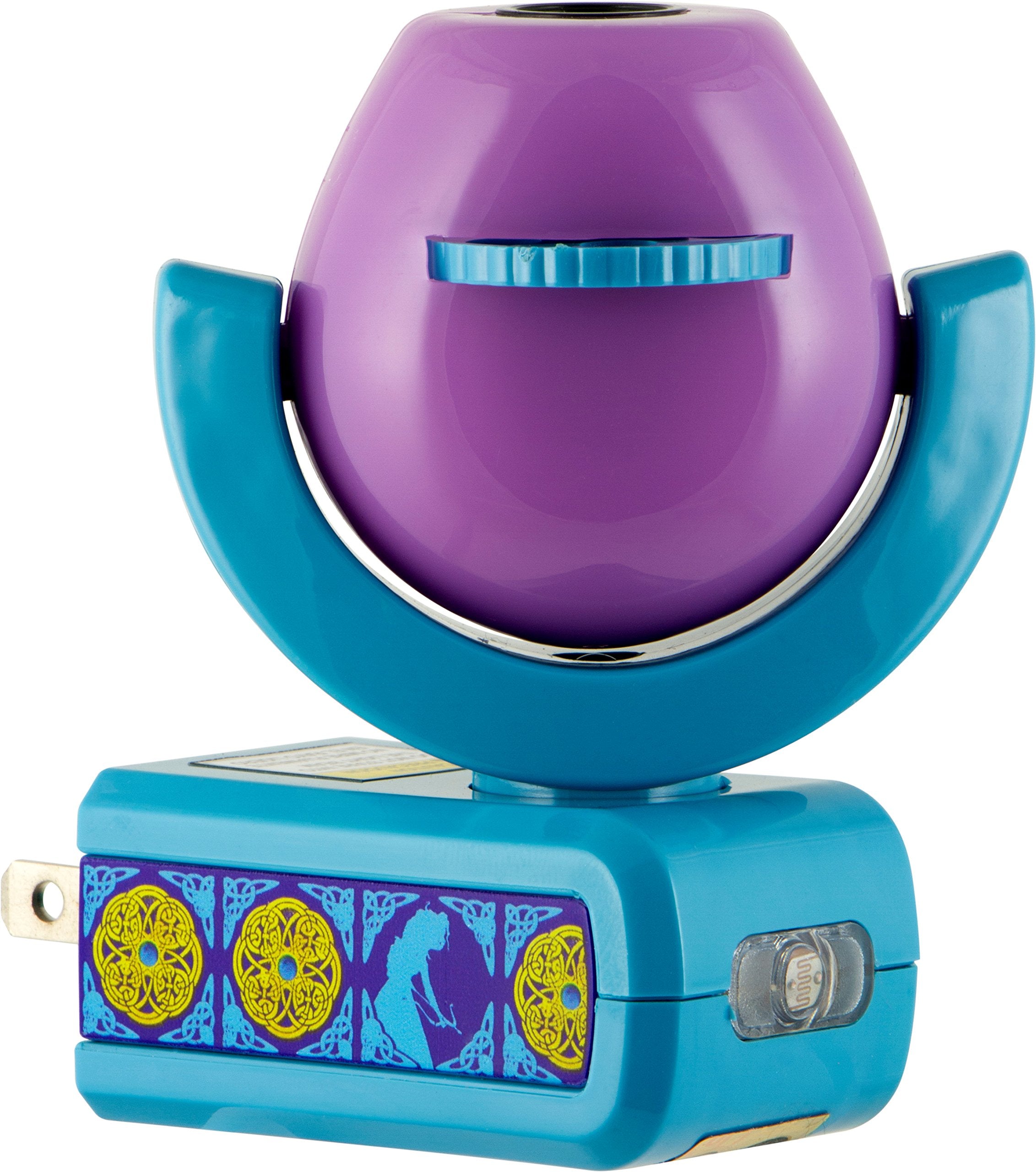 Projectables 11749 Six Image Brave LED Plug-in Night Light, Purple and Teal, Light Sensing, Auto On/Off, Projects Disney/Pixar C
