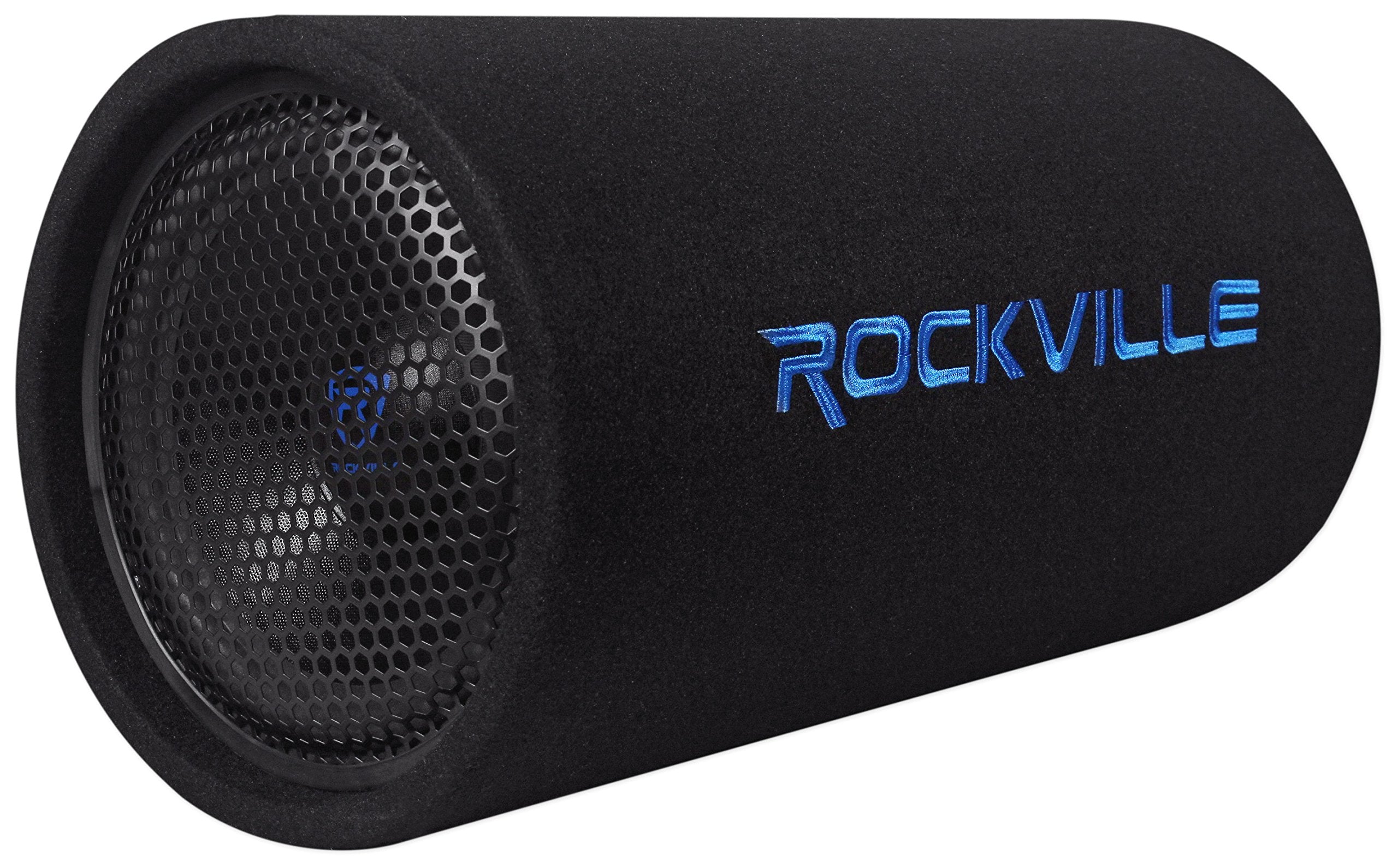 Rockville 10'' 500W Powered Subwoofer Tube + Bass Remote, 10 Inch (Rtb10A)