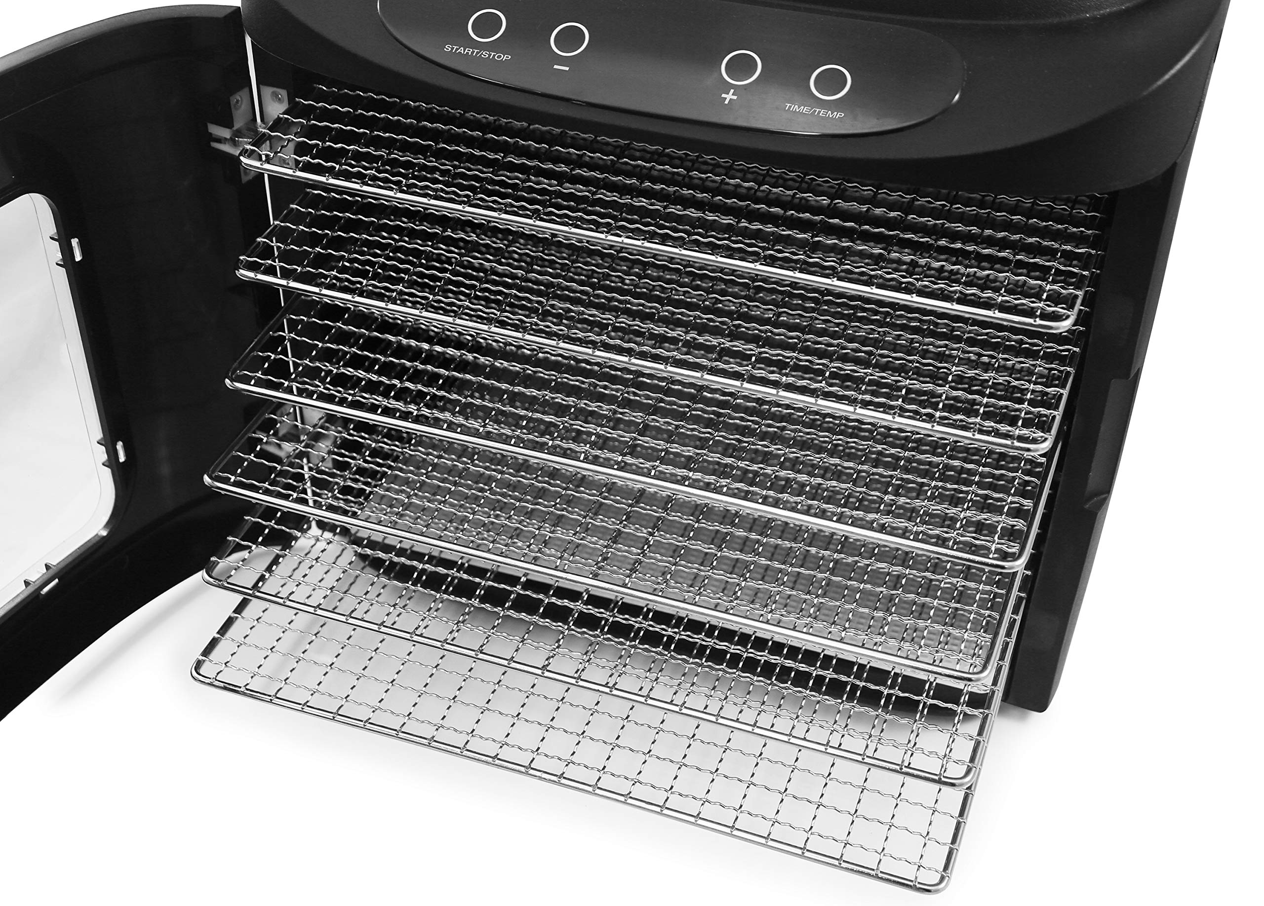 Elite Gourmet Efd 313B Programmable Food Dehydrator, Food Dehydrator, Adjustable Temperature Controls, Jerky Herbs Fruit Veggies