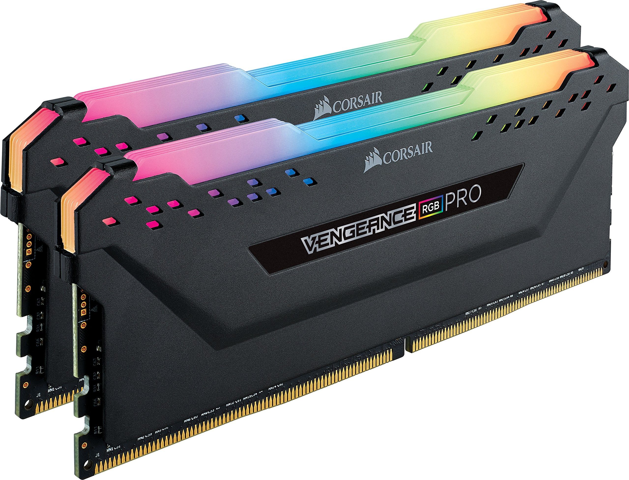 Corsair Vengeance Rgb Pro 16Gb (2X8Gb) Ddr4 3000Mhz C15 Led Desktop Memory - Black, Model:Cmw16Gx4M2C3000C15