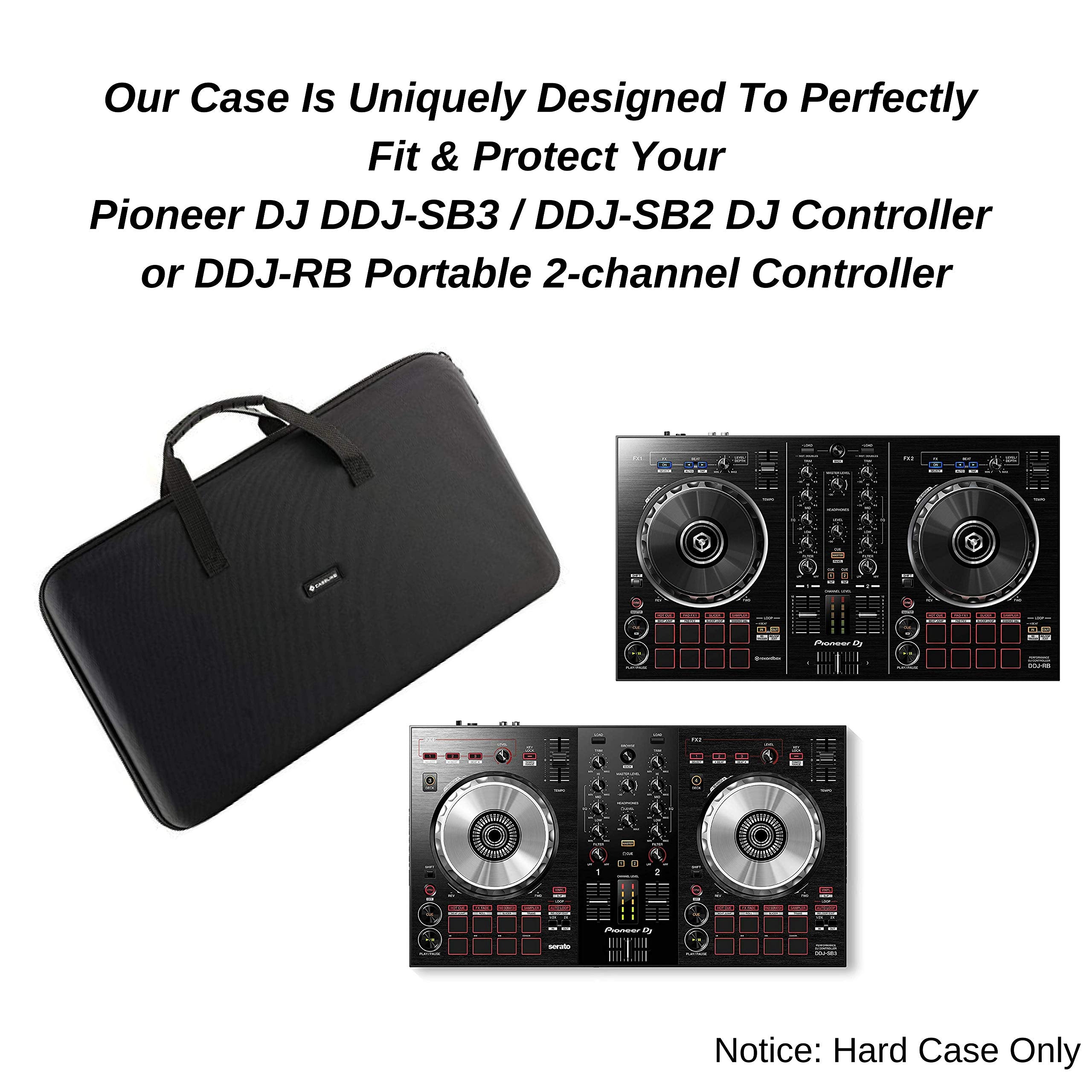 Caseling Hard Case Fits: Pioneer Dj Ddj Flx4 / Ddj 400 / Ddj Sb2 / Ddj 200 / Ddj Sb3 / Ddj Rb (Not For Ddj Sr2)