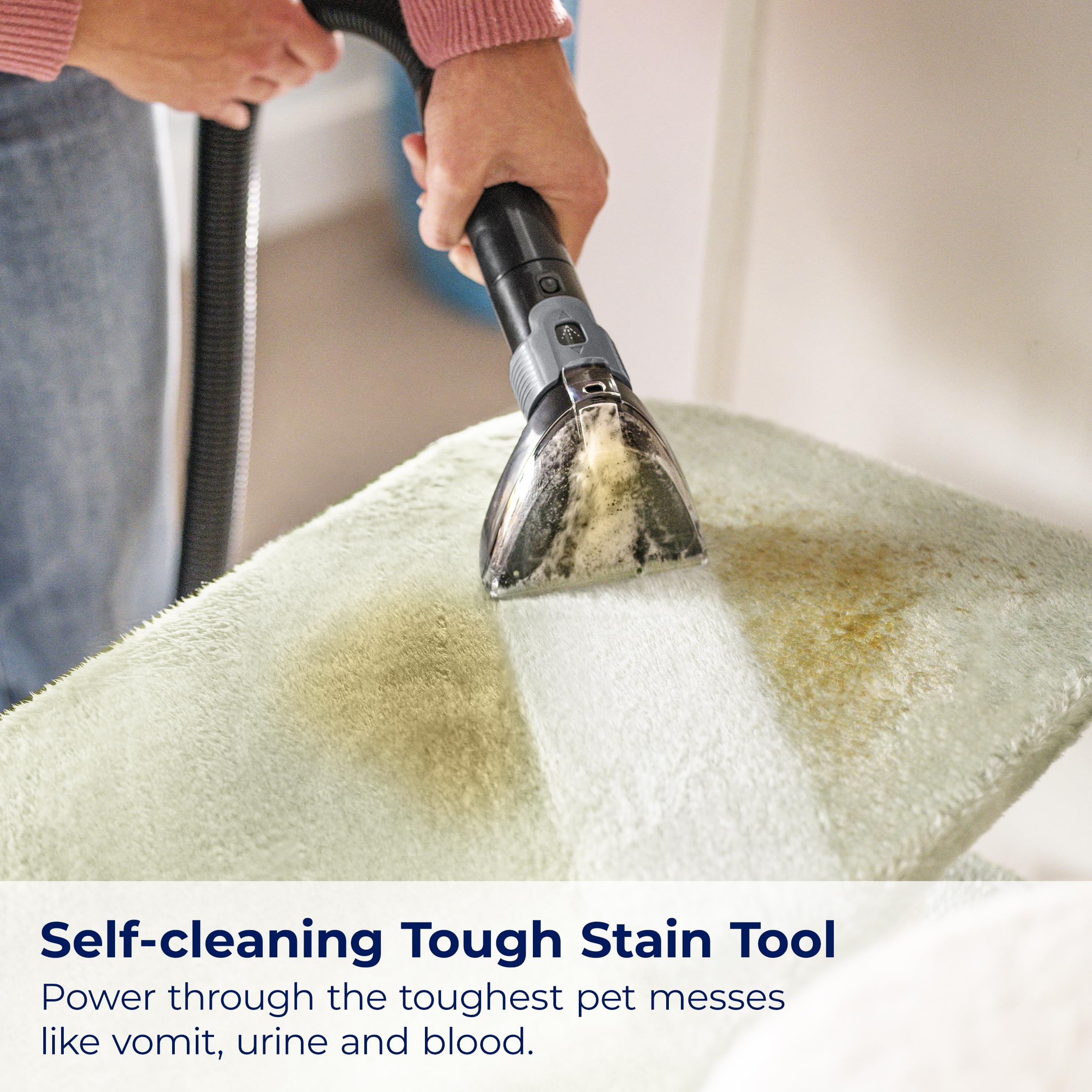 Bissell Little Green Max Pet Smartmix Portable Carpet And Upholstery Deep Cleaner, Car/Auto Detailer, With Smartmix Technology,