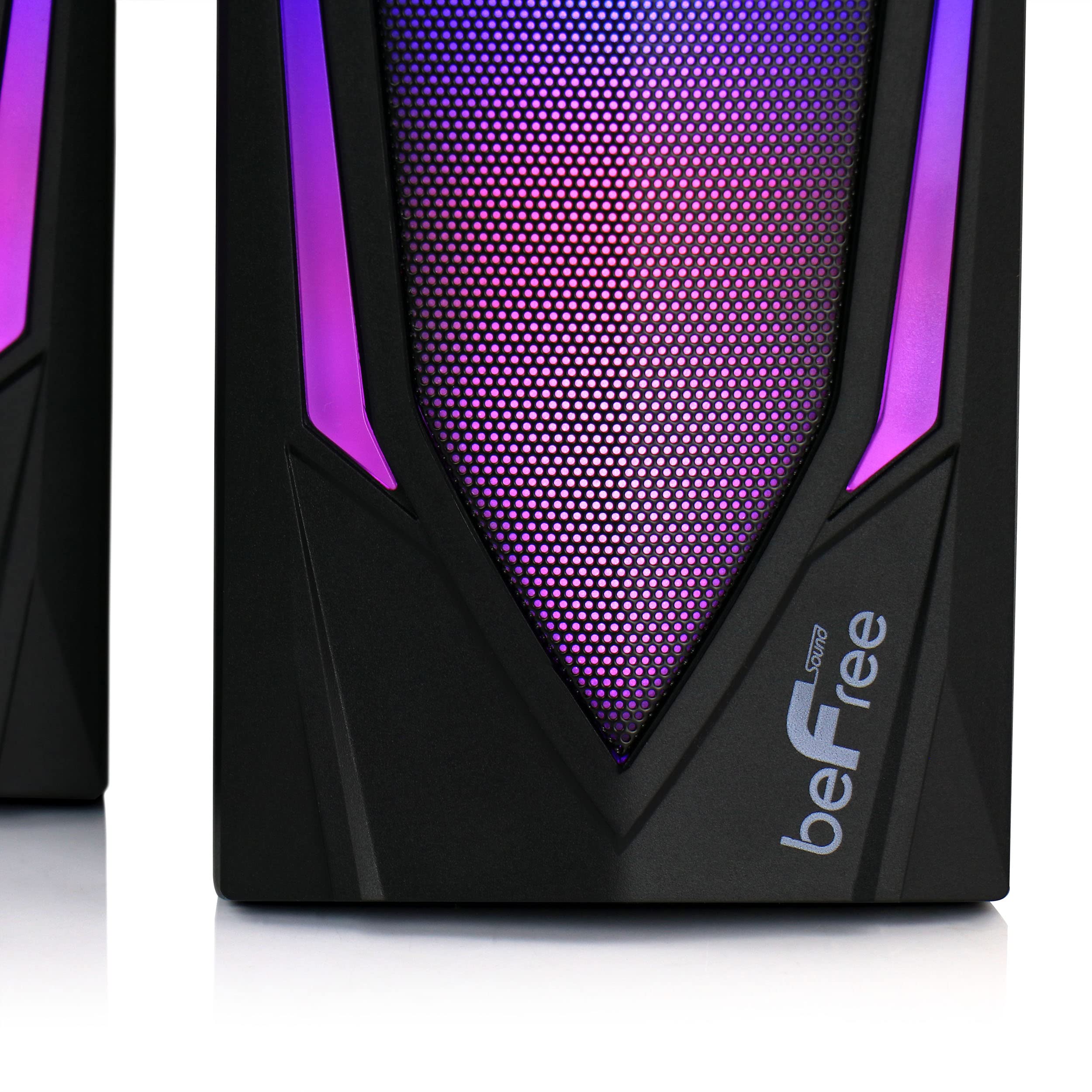 Befree Sound 2.0 Computer Gaming Speakers With Led Rgb Lights
