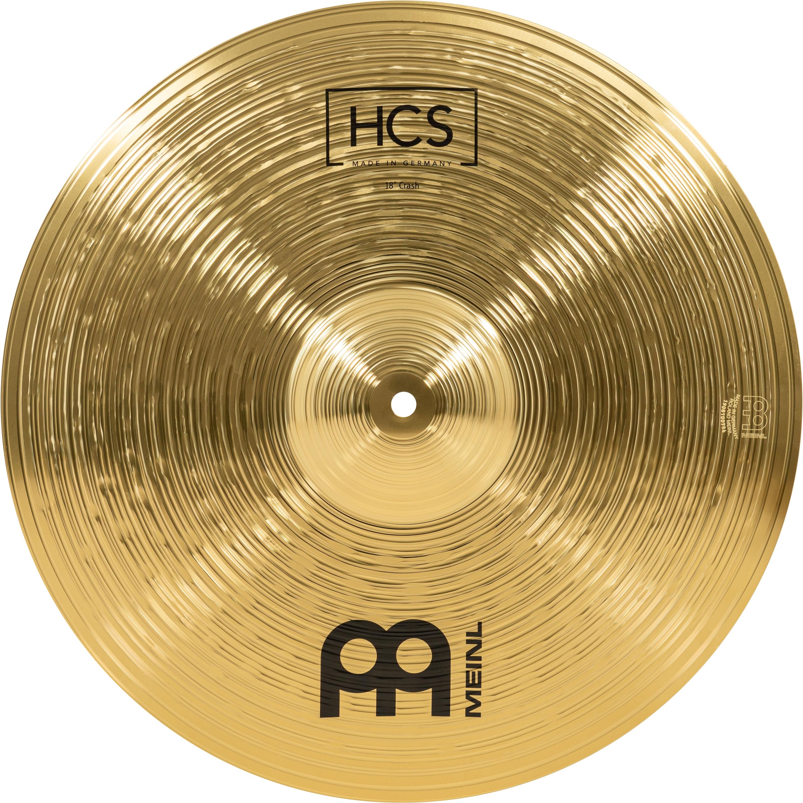 Meinl 18    Crash Cymbal   Hcs Traditional Finish Brass For Drum Set, Made In Germany, 2 Year Warranty (Hcs18C)