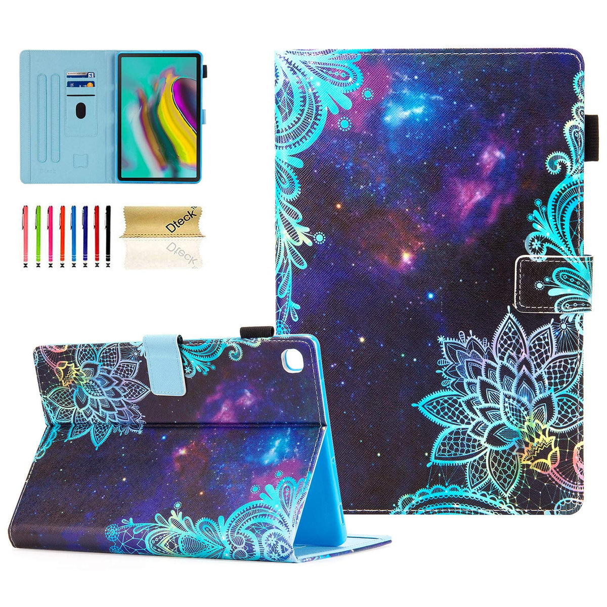 Sm T720/T725/T727 Case, Galaxy Tab S5E 10.5 Case, Dteck Slim Multi Angle View Stand Premium Leather Smart Cover With Auto Wake/S