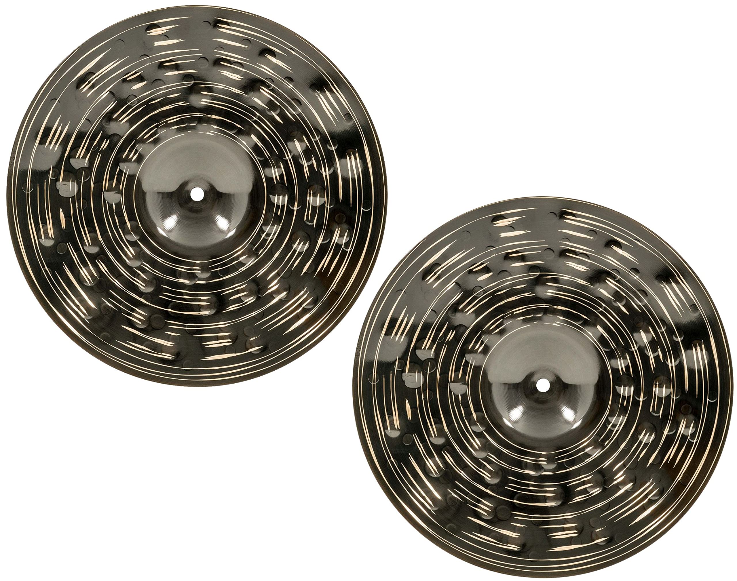 Meinl 14'' Hihat (Hi Hat) Cymbal Pair   Classics Custom Dark   Made In Germany, 2 Year Warranty (Cc14Dah)