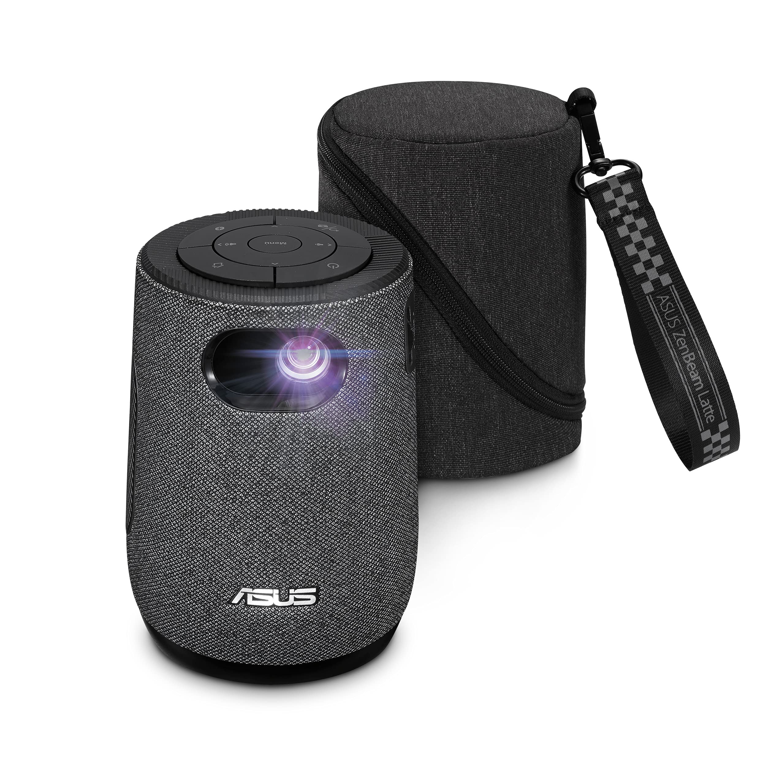 ASUS ZenBeam Latte L1 Portable WiFi Projector 300 Lumens Projector, Builtin Harman Kardon Bluetooth Speaker, 3 Hours Video Pl