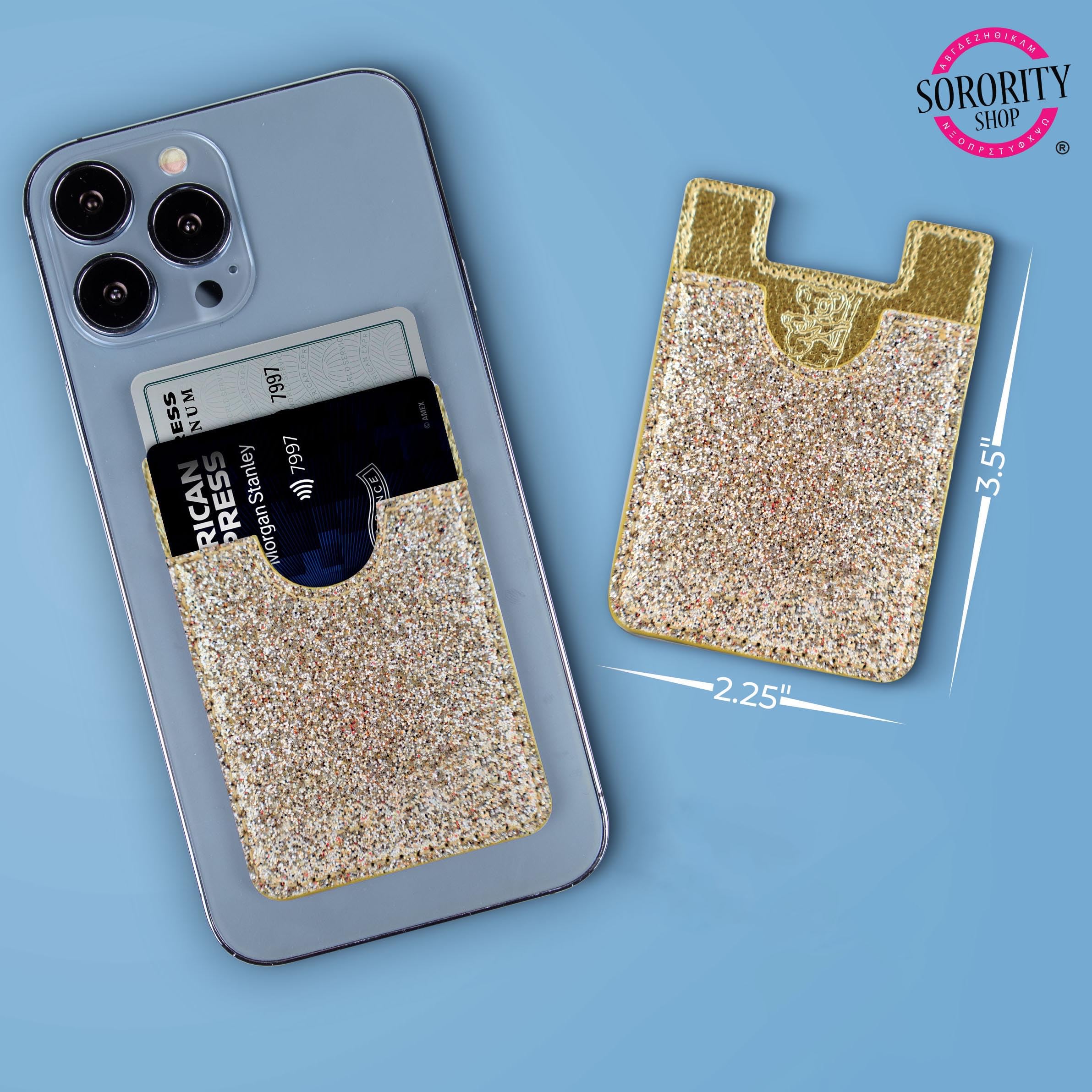 Alpha Sigma Tau   Glitter Koala Pouch (Gold)