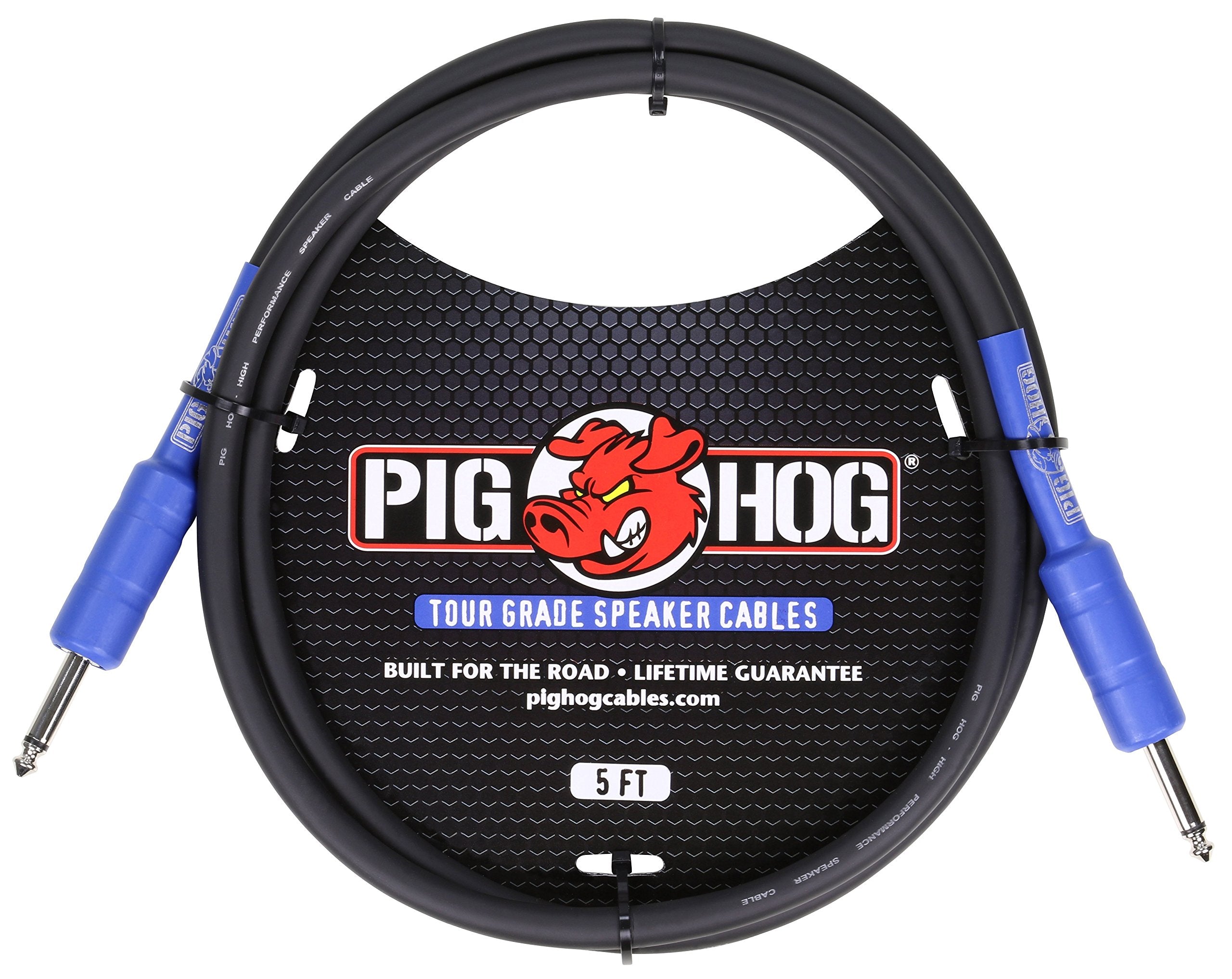 Pig Hog 8Mm Speaker Cable, 5 Foot (14 Gauge Wire)
